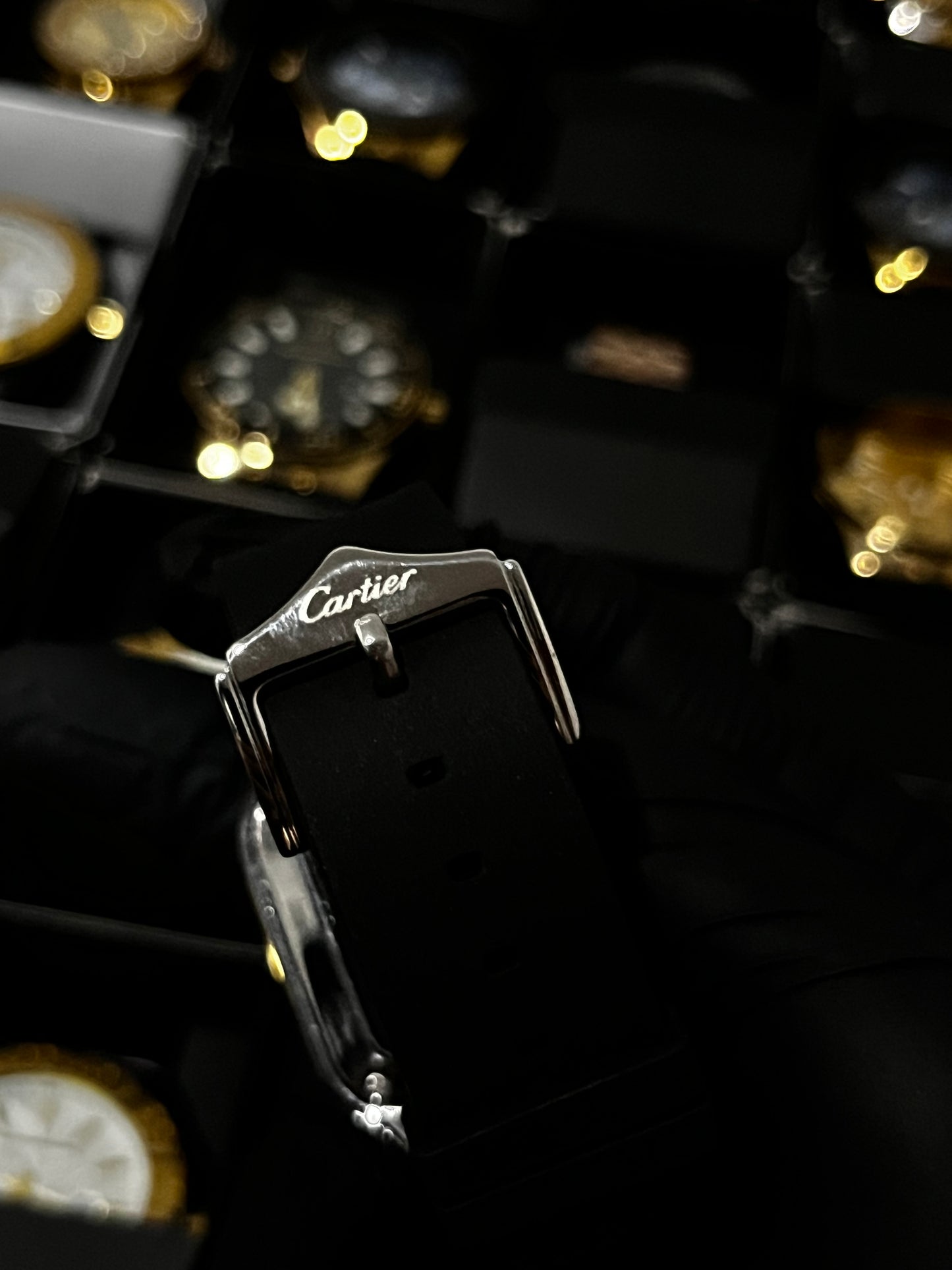 CRTR CUBANO GOMA NEGRO BISEL PLATEADO TABLERO PLATEADO