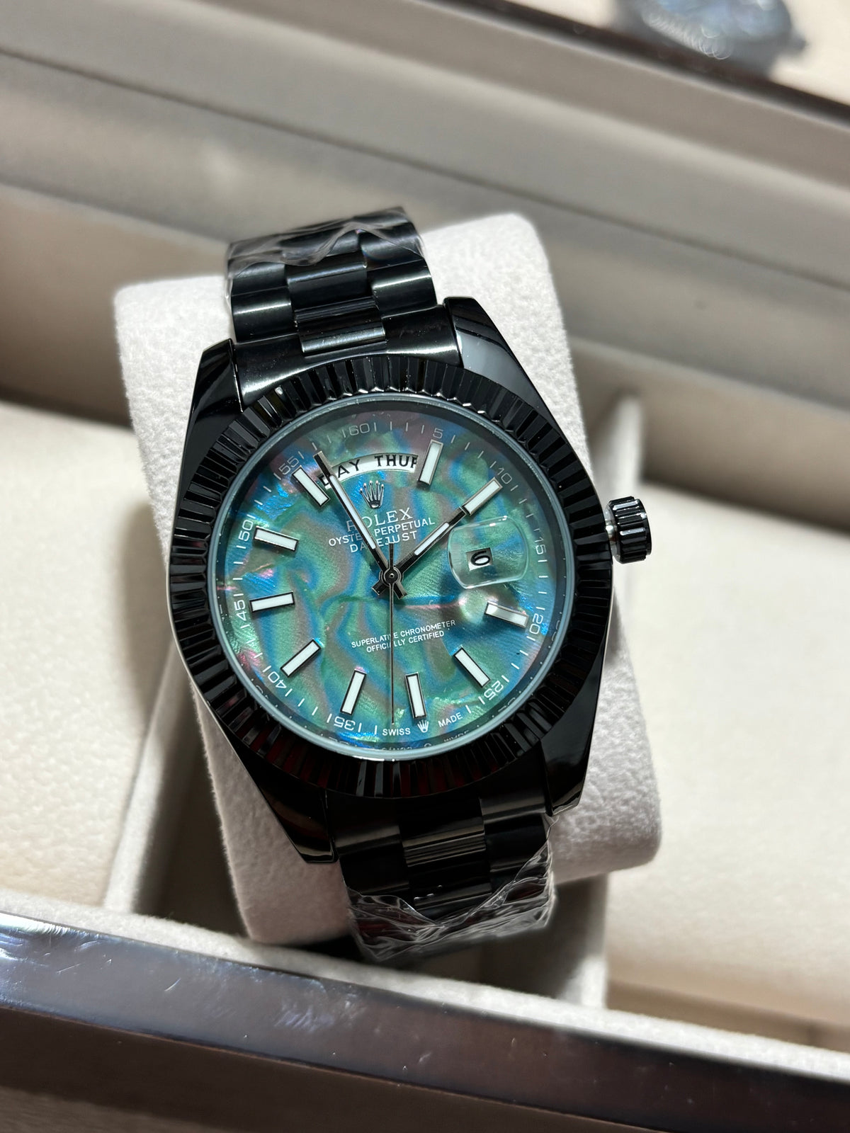 RX DTJT dorado fondo azul