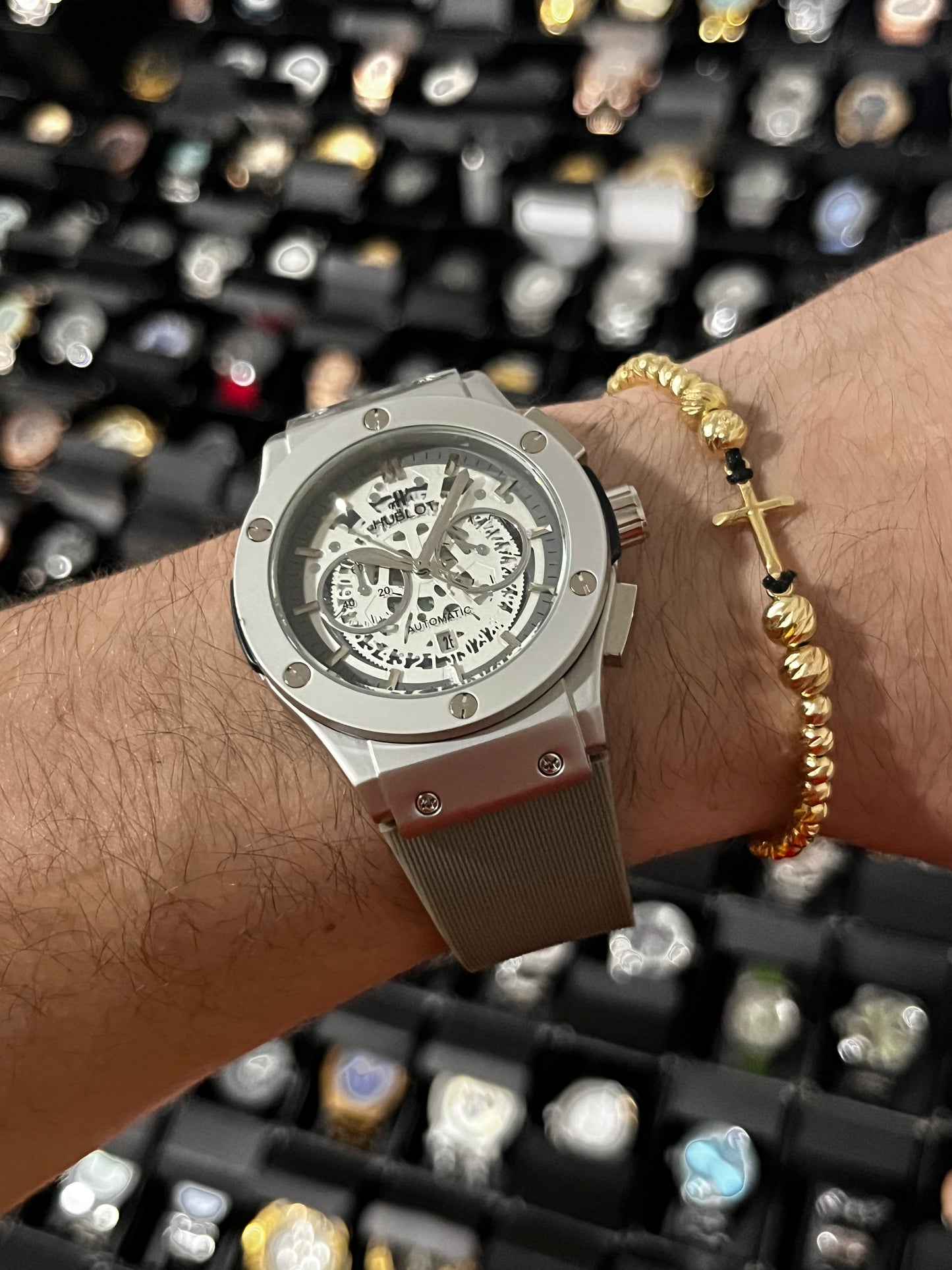 HBLT CRONO / PLATEADO PULSO GRIS