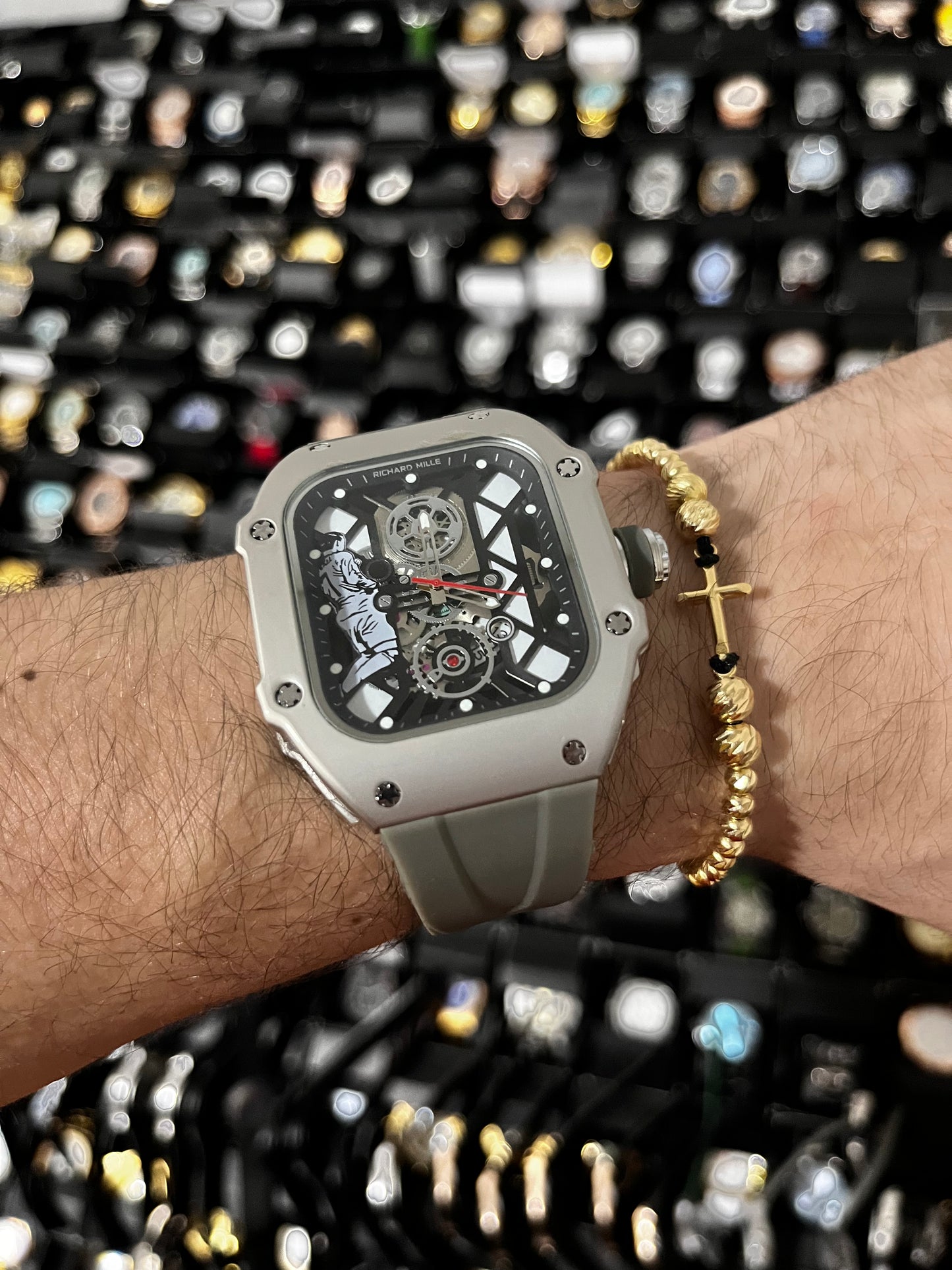 R MILL / CR / PLATEADO PULSO GRIS