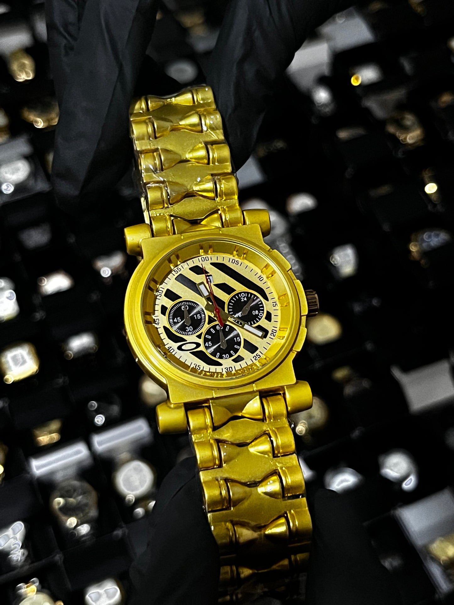 OAK ACERO/DORADO TABLERO/AMARILLO/NEGRO/3 CRONOS BISEL/DORADO