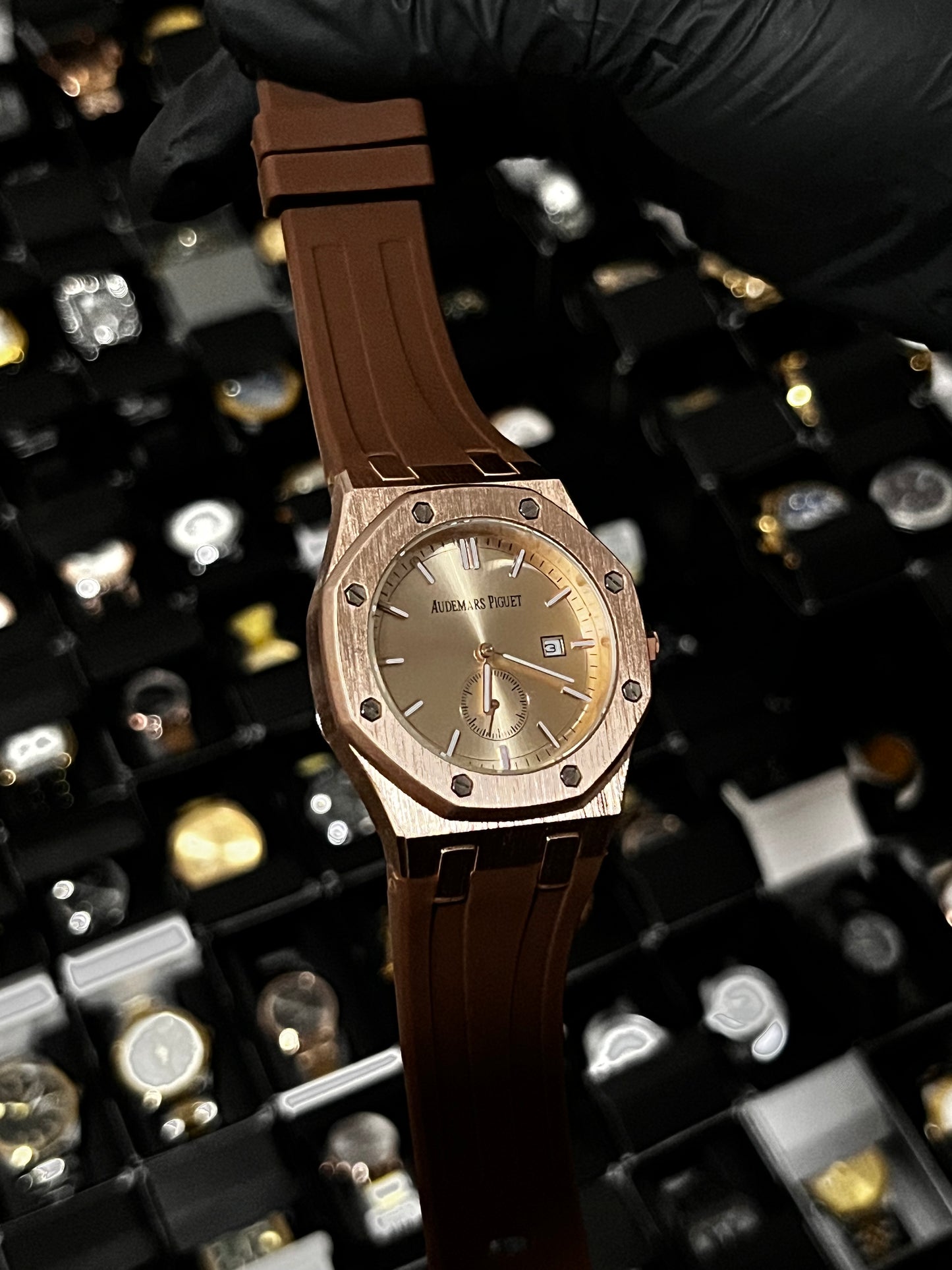 ADMR GOMA/CAFE TABLERO/PALO ROSA BISEL/PALO ROSA