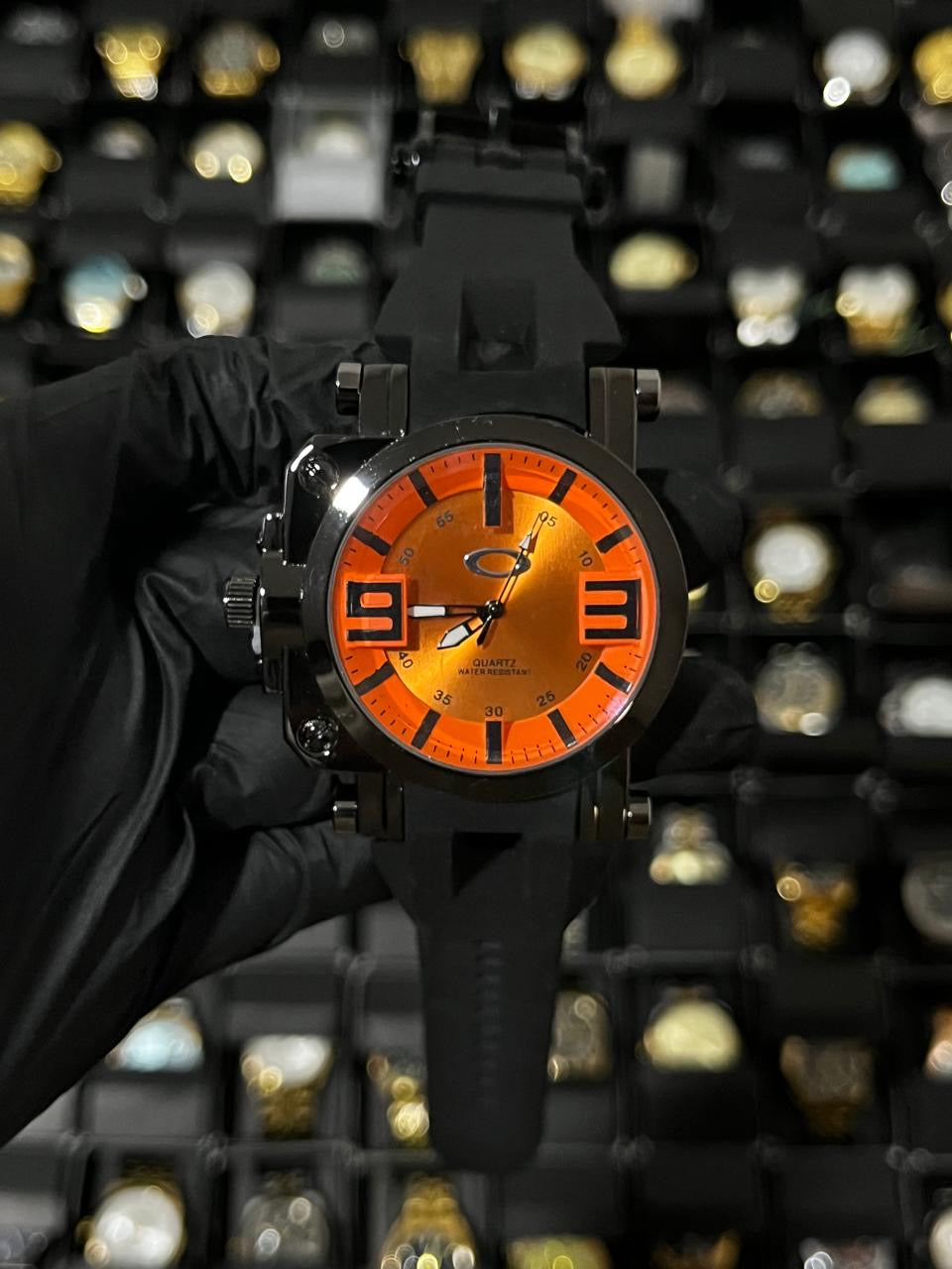 OAK GOMA/NEGRO TABLERO/NARANJA/93 BISEL/NEGRO