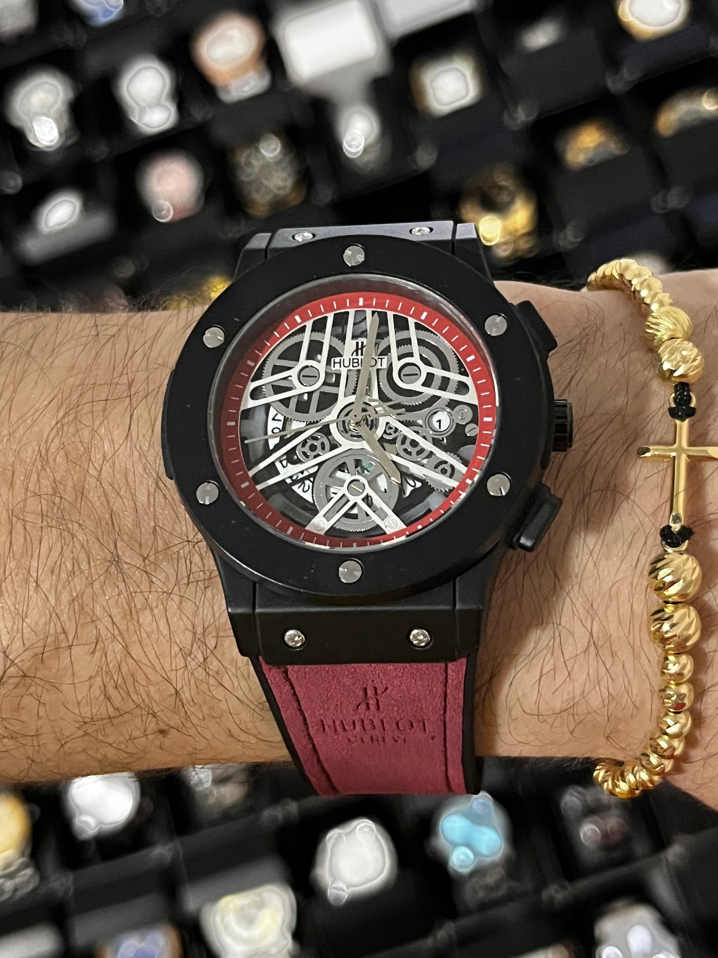 HBLT HELIC / NEGRO / PULSO ROJO