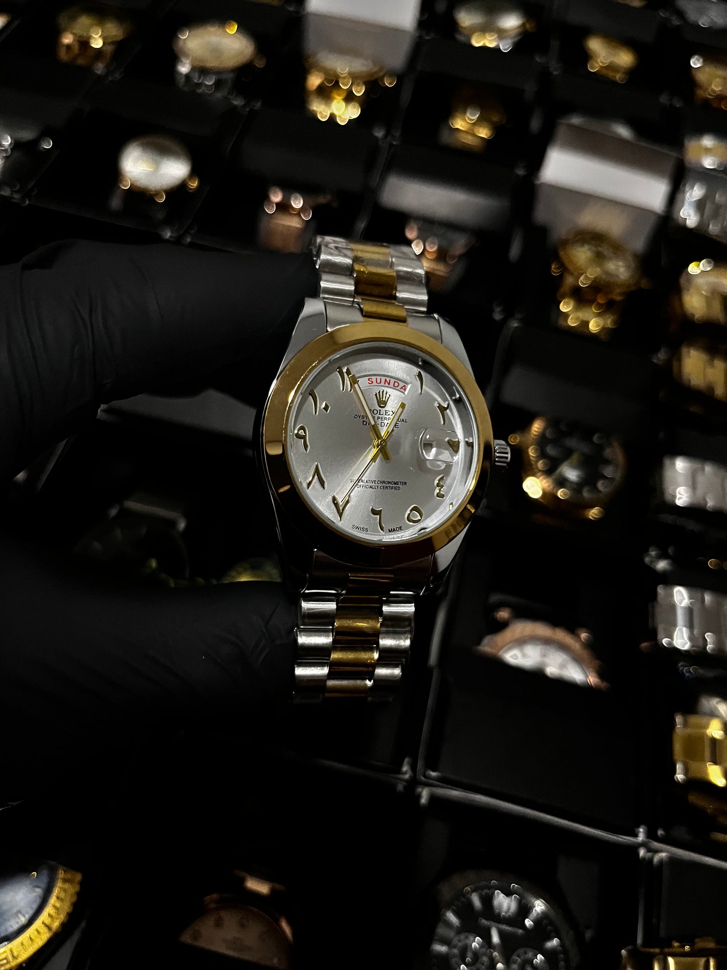 RX DTJST DD / ARAB / BICOLOR / FONDO PLATEADO