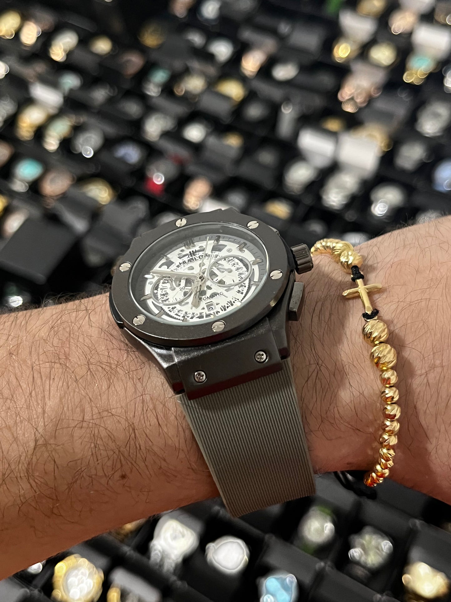 HBLT CRONO / NEGRO PULSO GRIS