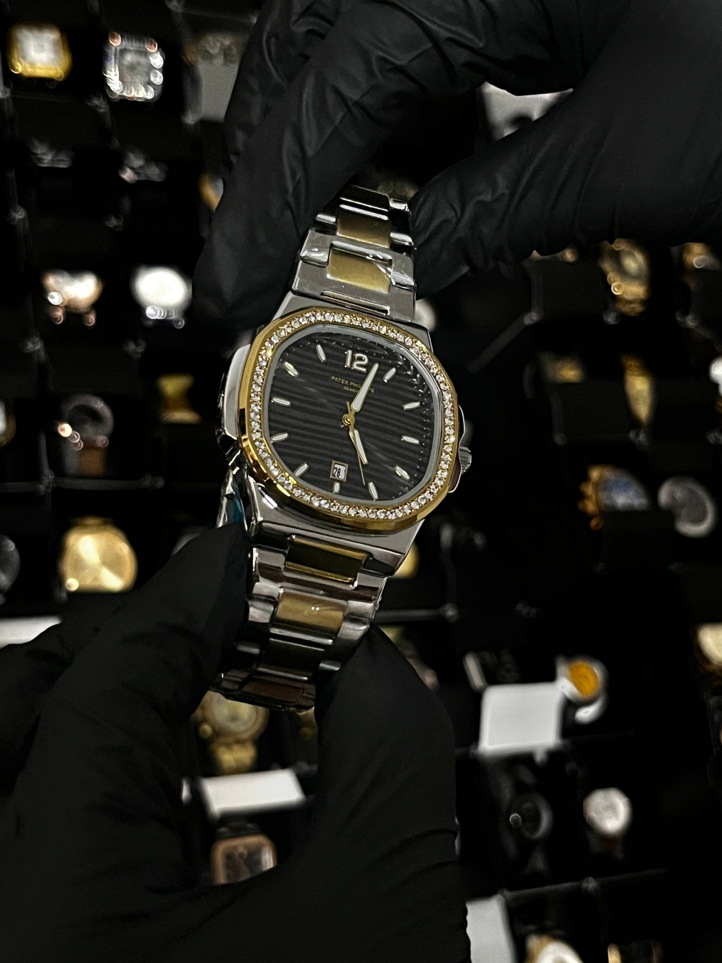 PTK METAL / CABALLERO / BISEL CUBANO / BICOLOR FONDO NEGRO