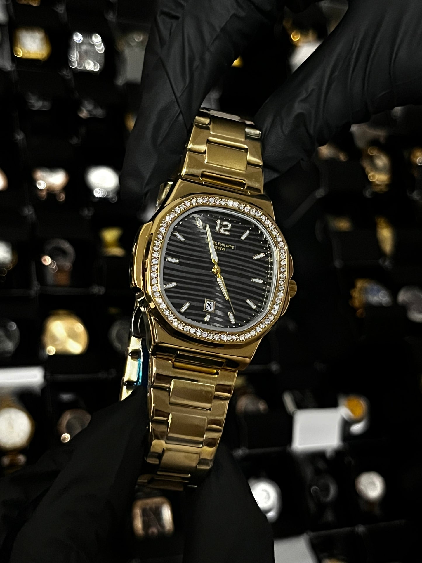 PTK METAL / CABALLERO / BISEL CUBANO / DORADO FONDO NEGRO