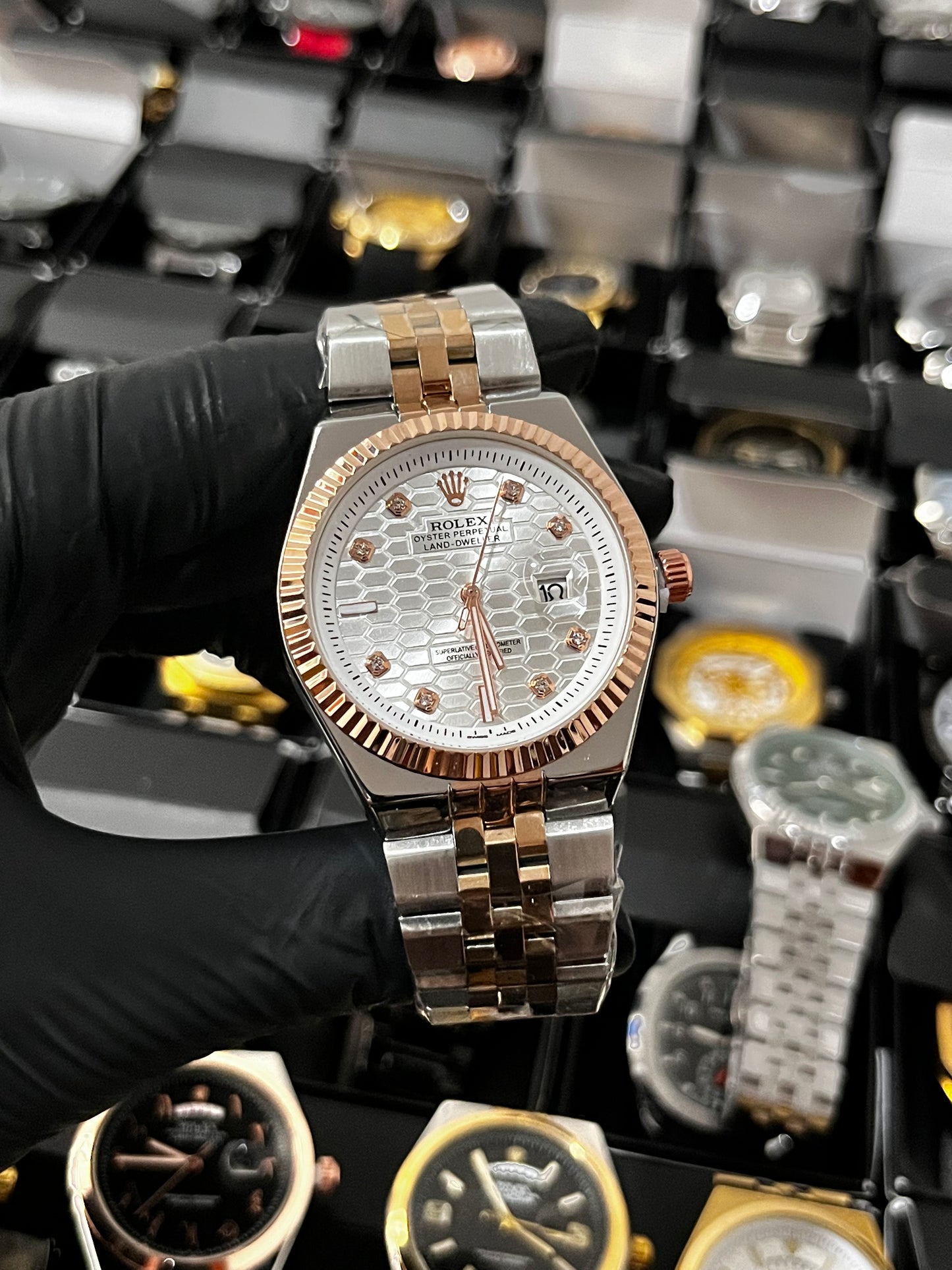 RX LANDWR / BICOLOR ORO ROSA FONDO PLATEADO