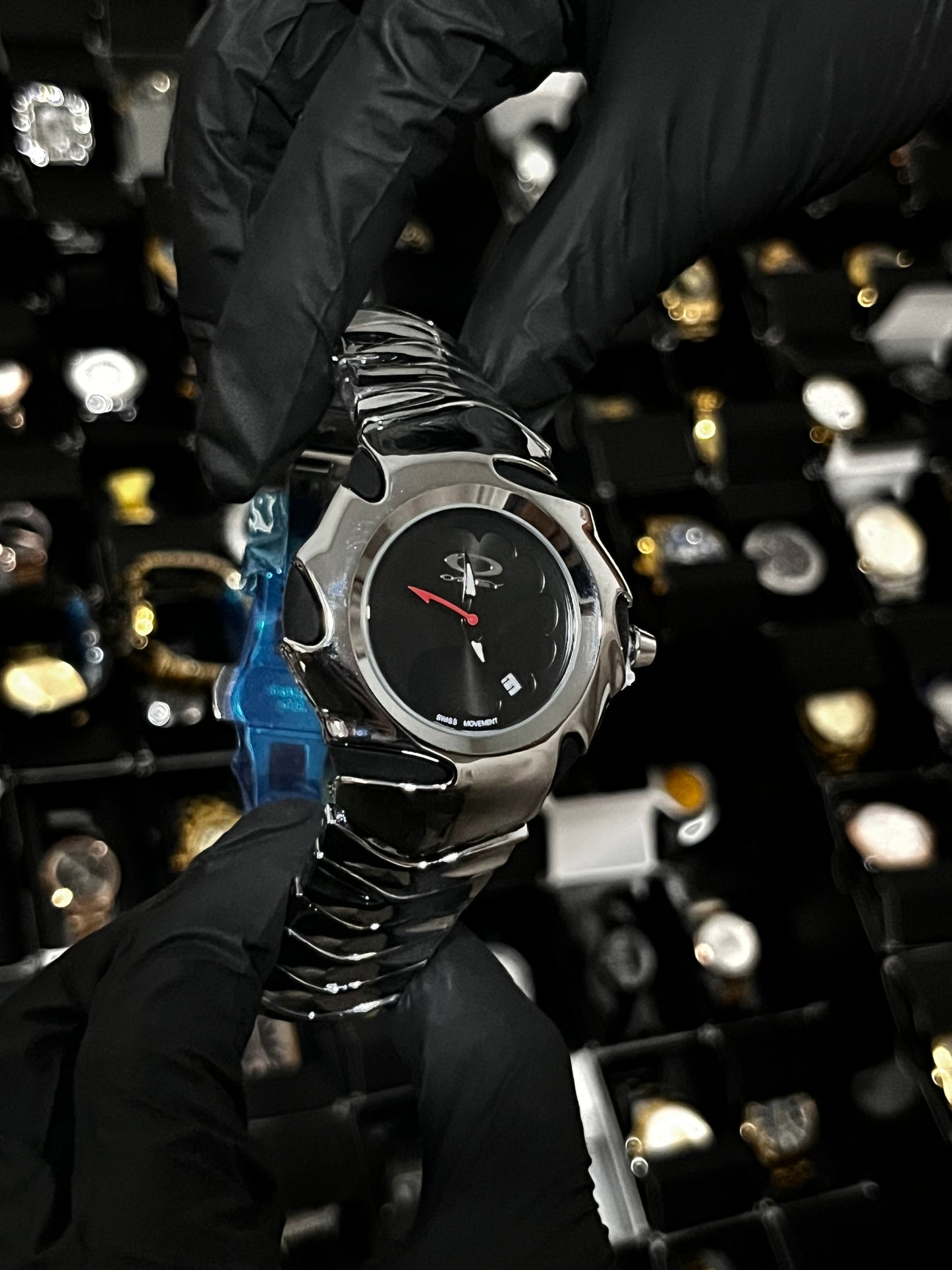 OAK ACERO/PLATEADO TABLERO/NEGRO BISEL/PLATEADO