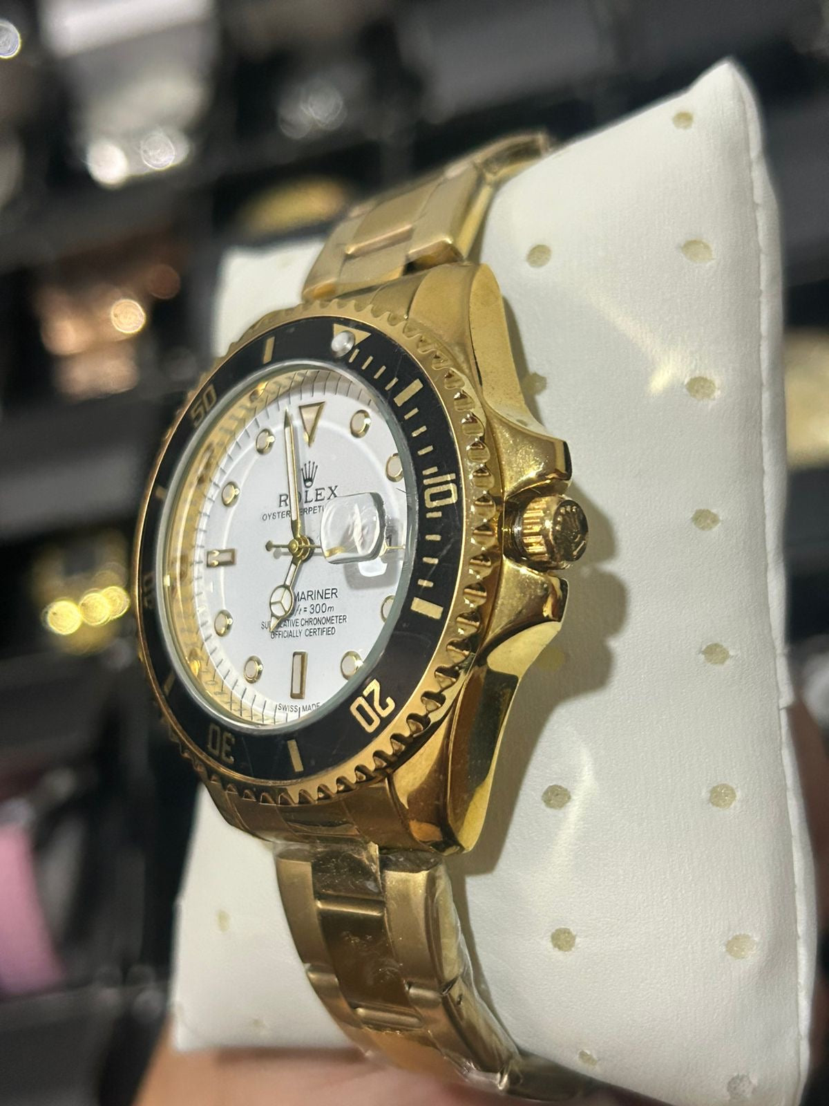 RX SBMRN ACERO DORADO BISEL NEGRO TABLERO BLANCO