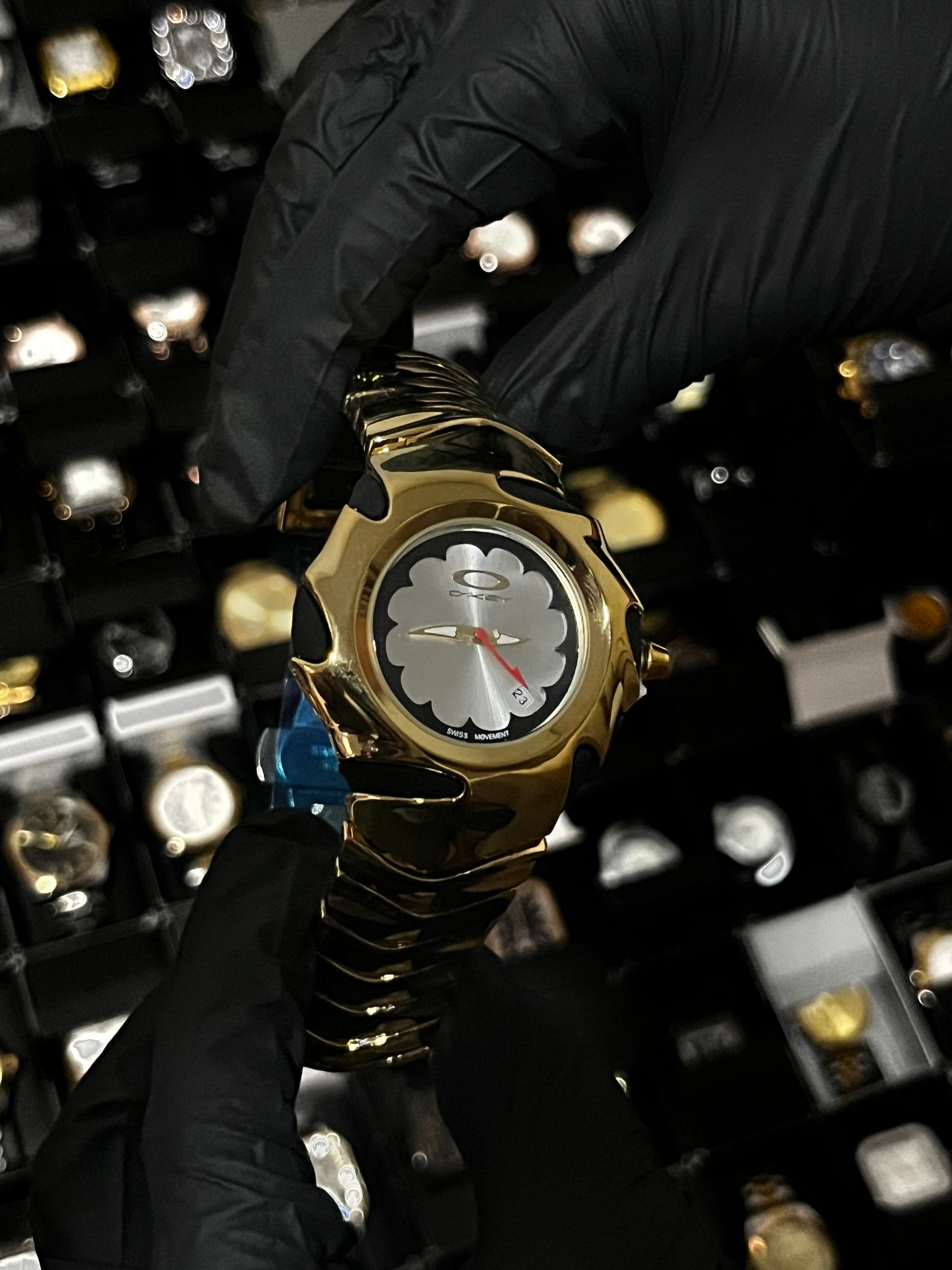 OAK ACERO/DORADO TABLERO/PLATEADO BISEL/DORADO