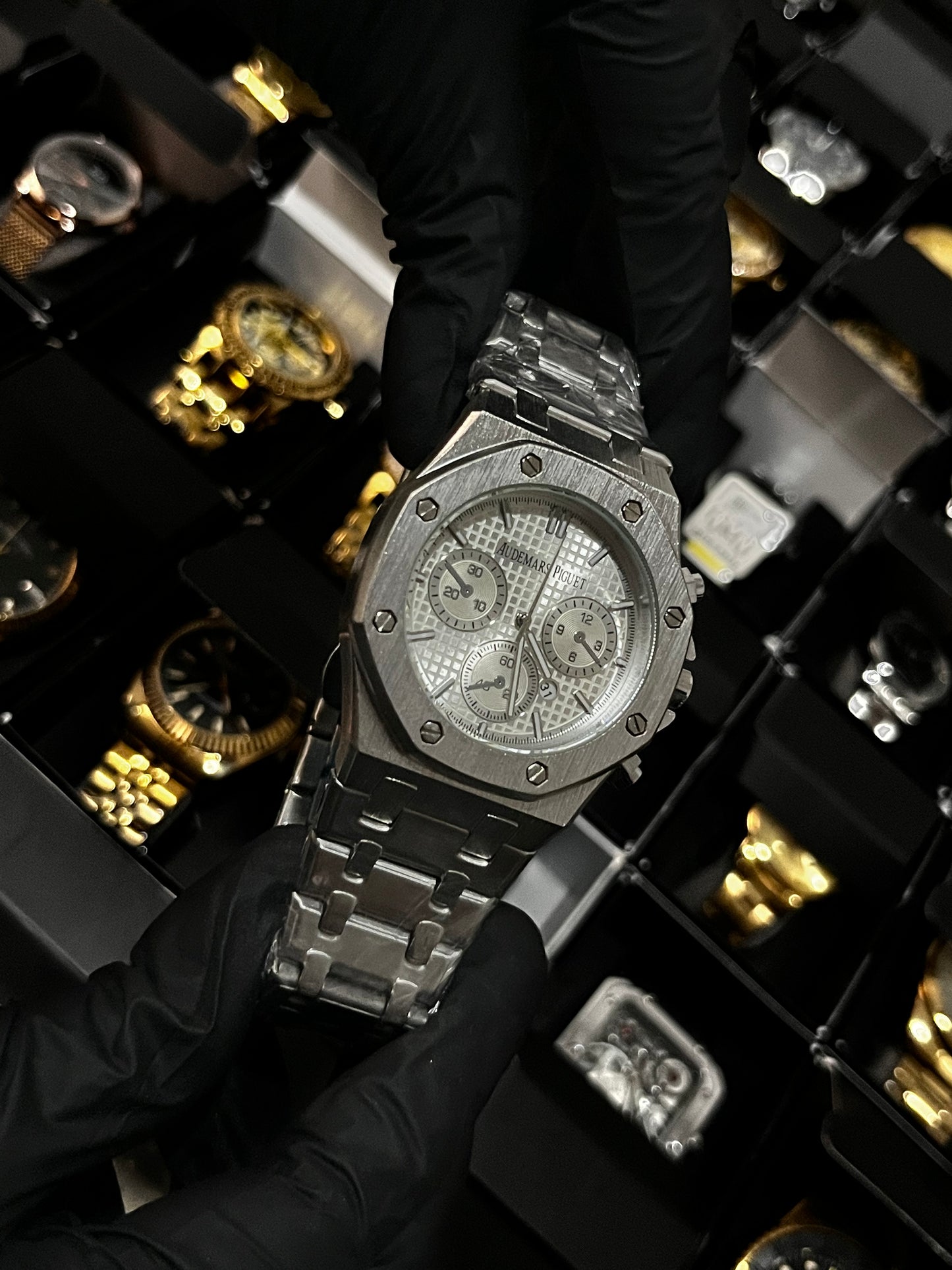 ADMR METÁLICO / 3 CRONO / PLATEADO COMPLETO