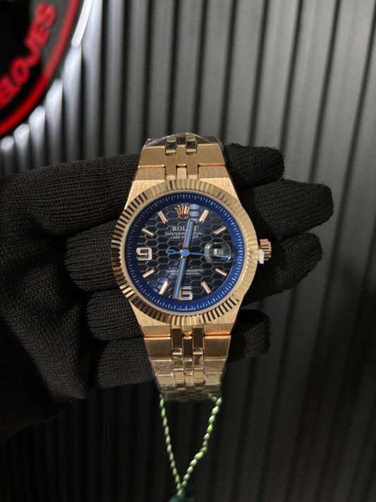 Rx landwr r963 oro rosa fondo azul oscuro