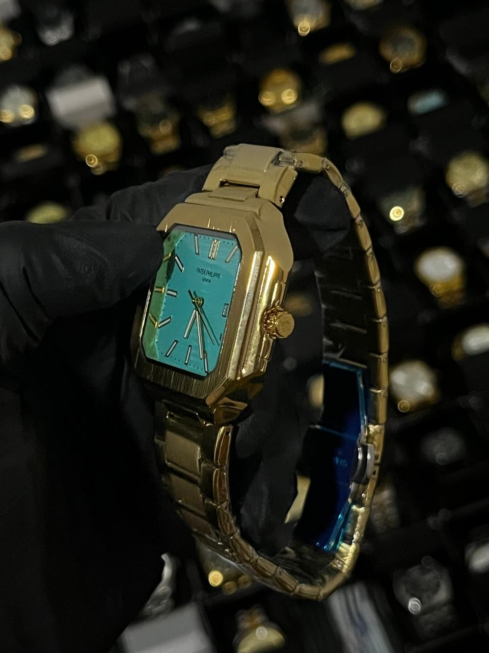 PTK ACERO/DORADO TABLERO AZUL CLARO BISEL DORADO