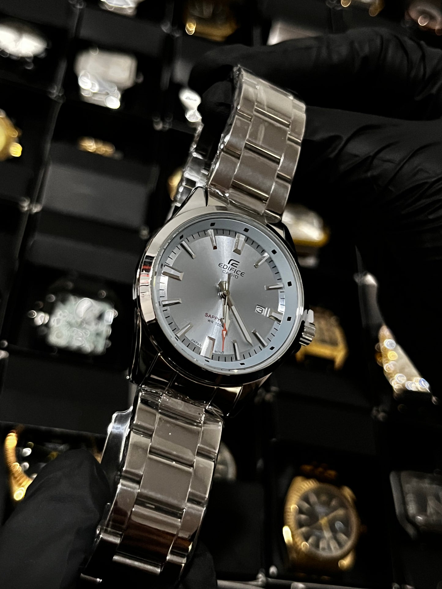 CSO EDIFICE ACERO/PLATEADO TABLERO/PLATEADO BISEL/PLATEADO
