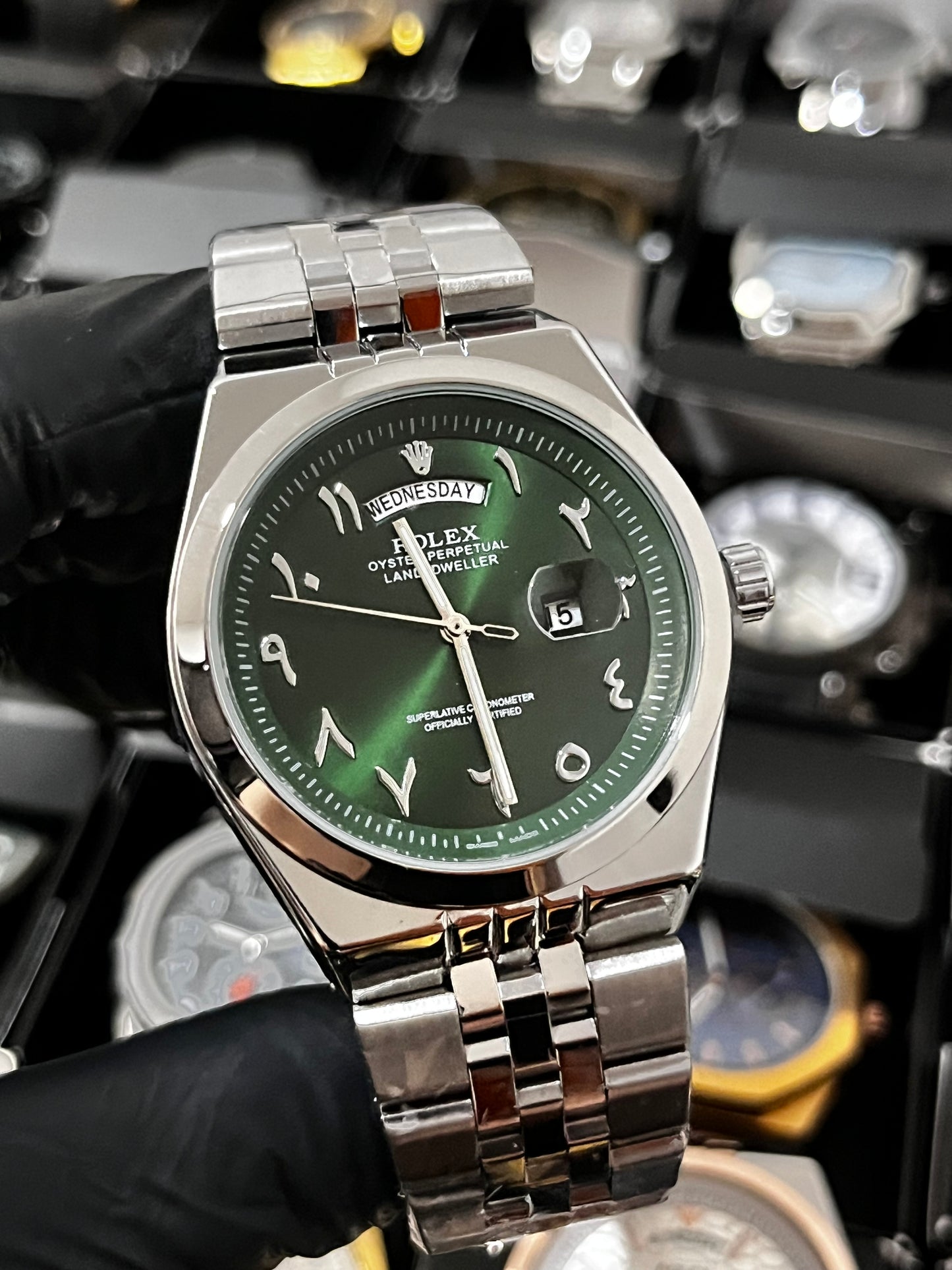 RX LANDWR ARAB / PLATEADO FONDE VERDE