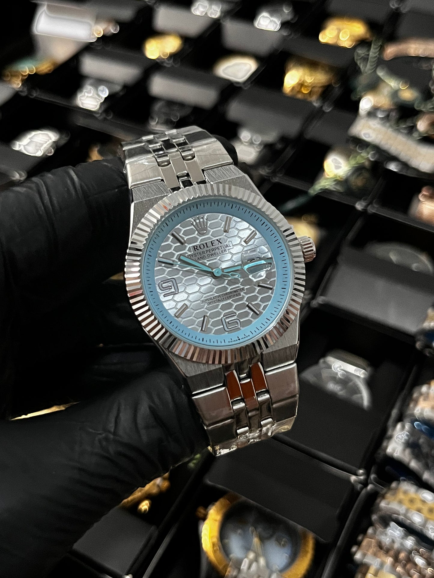 RX LANDWR 963 / PLATEADO FONDO AZUL CLARO