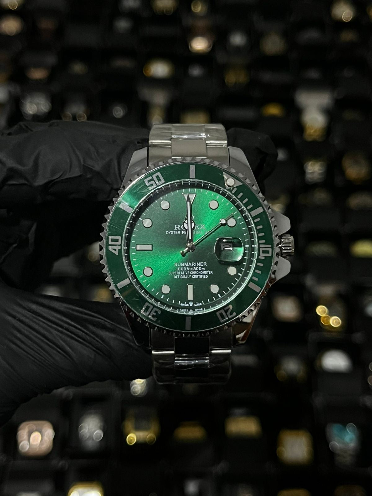 RX SUBM / PLATEADO FONDO VERDE