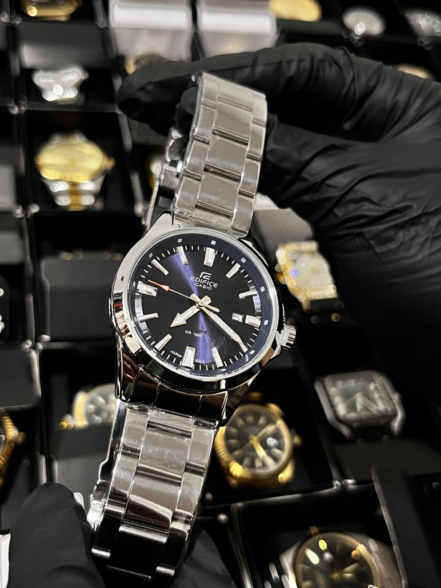 CSO EDIFICE ACERO/PLATEADO TABLERO/AZUL BISEL/PLATEADO