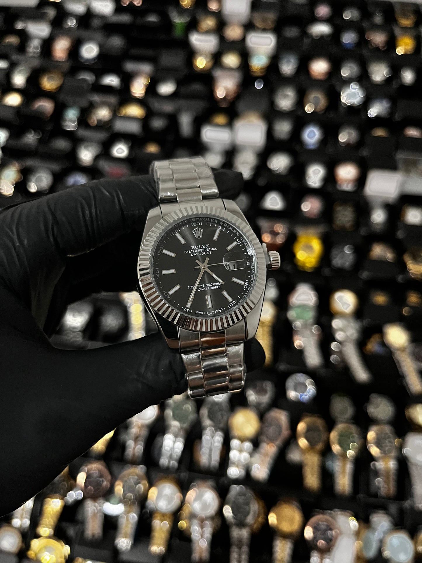 RX DTJST / PLATEADO FONDO NEGRO