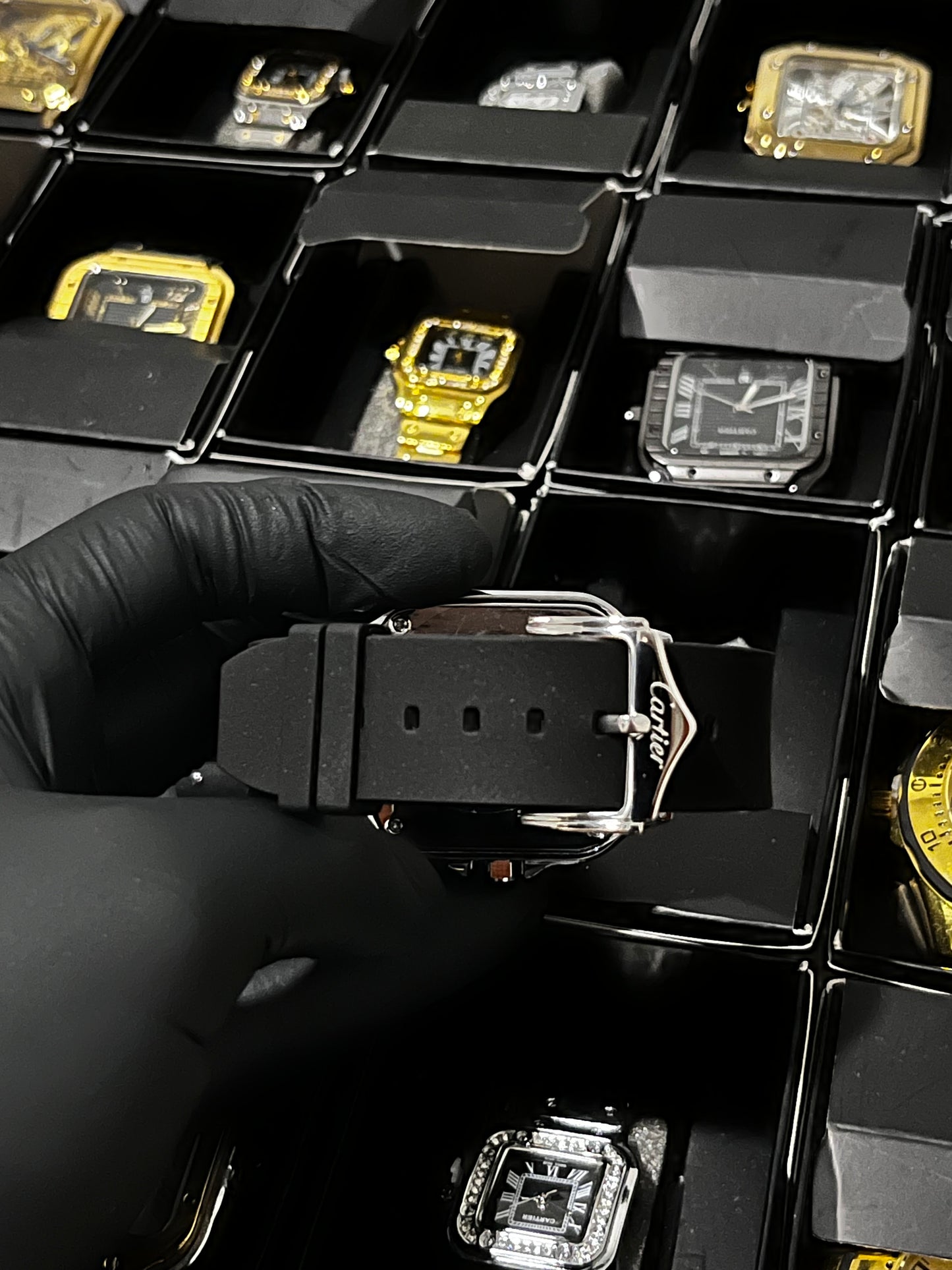 CRTR GOMA NEGRO BISEL PLATEADO TABLERO BLANCO