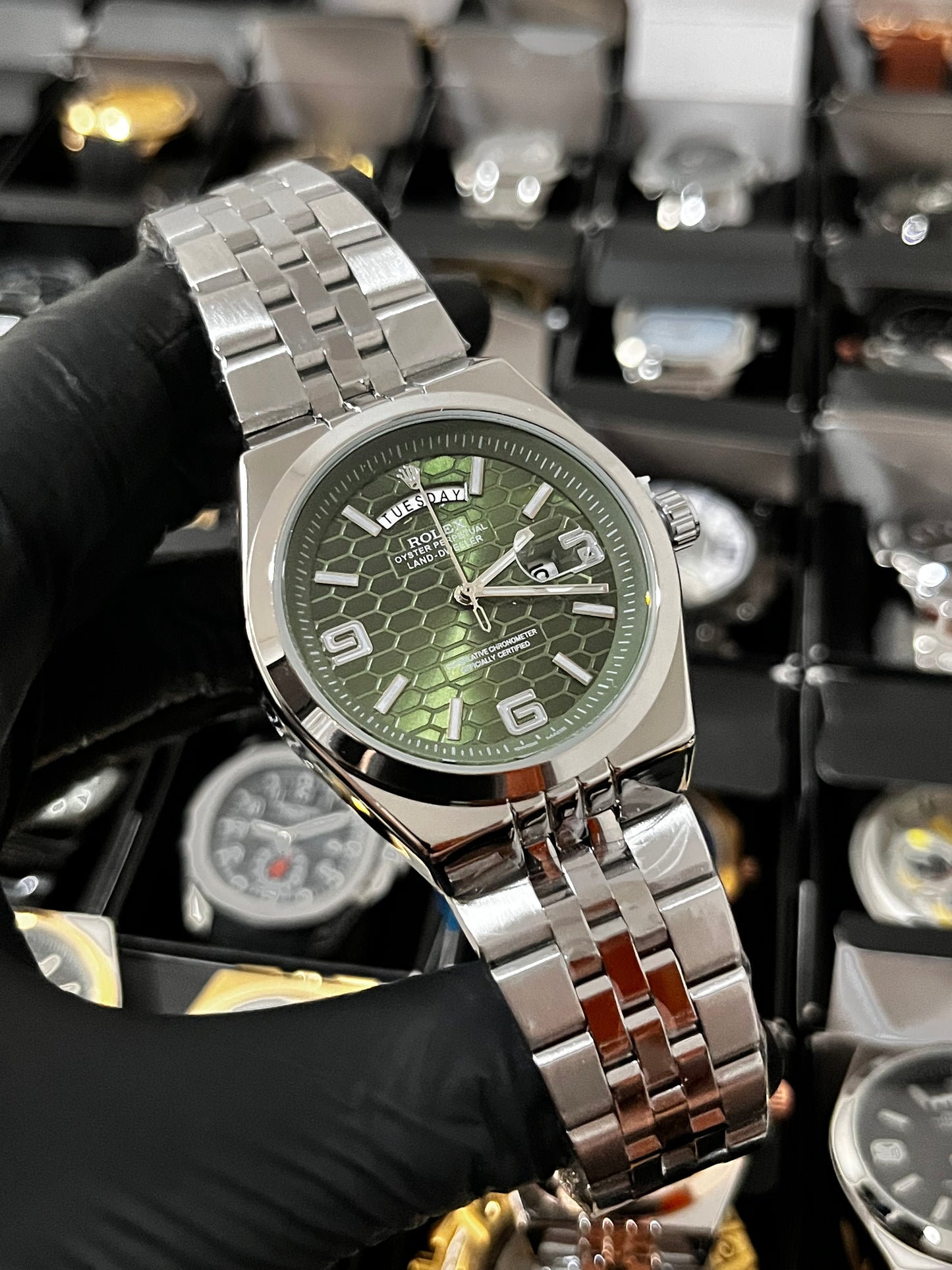 RX LANDWR 963 / PLATEADO FONDO VERDE