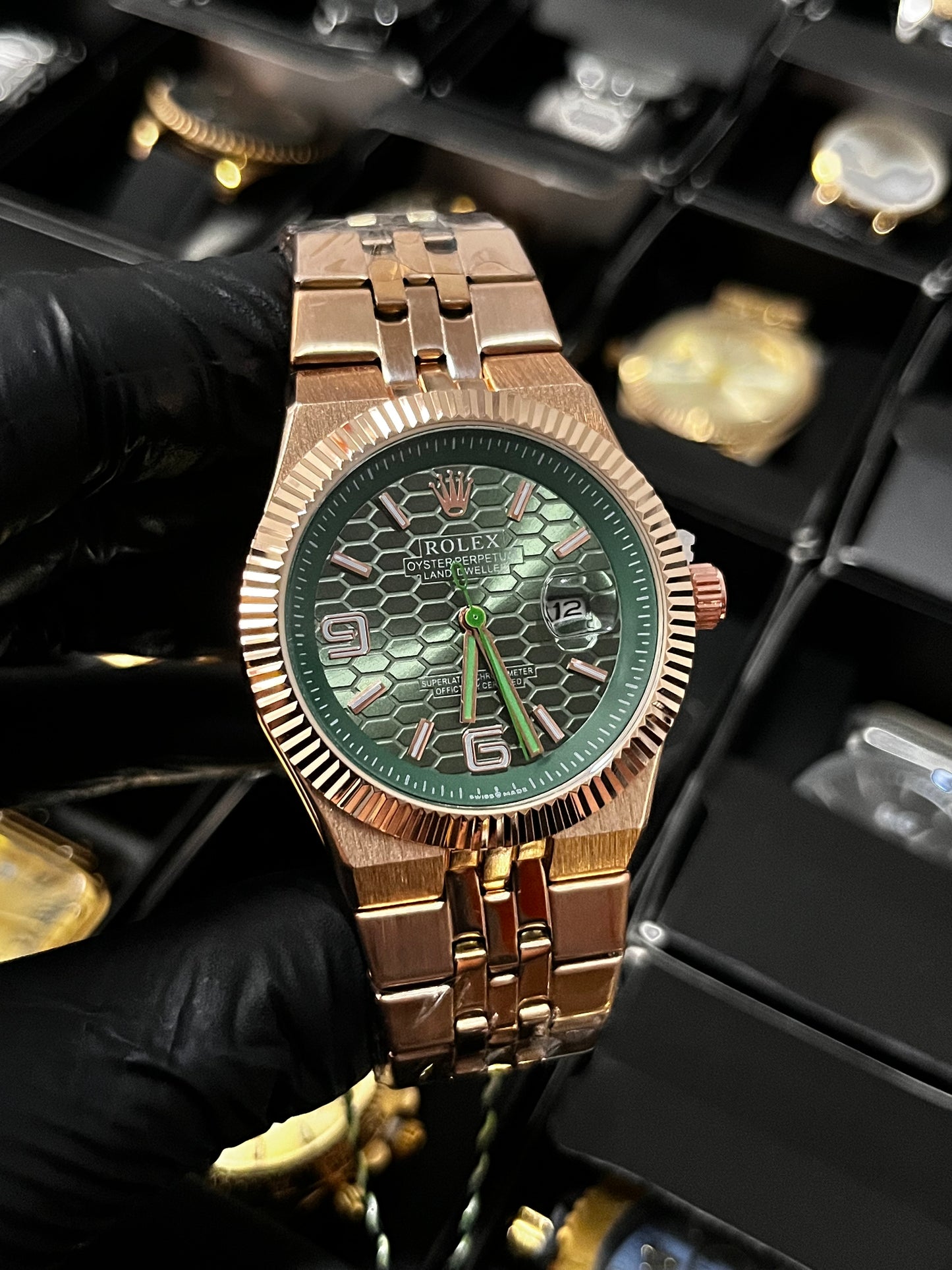 RX LANDWR 963 / ORO ROSA FONDO VERDE