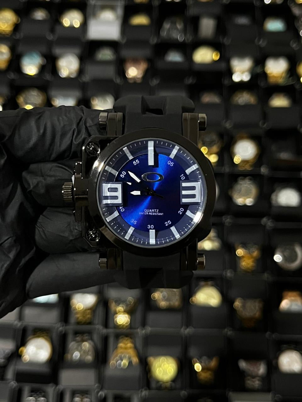OAK GOMA/NEGRO TABLERO/AZUL/93 BISEL/NEGRO