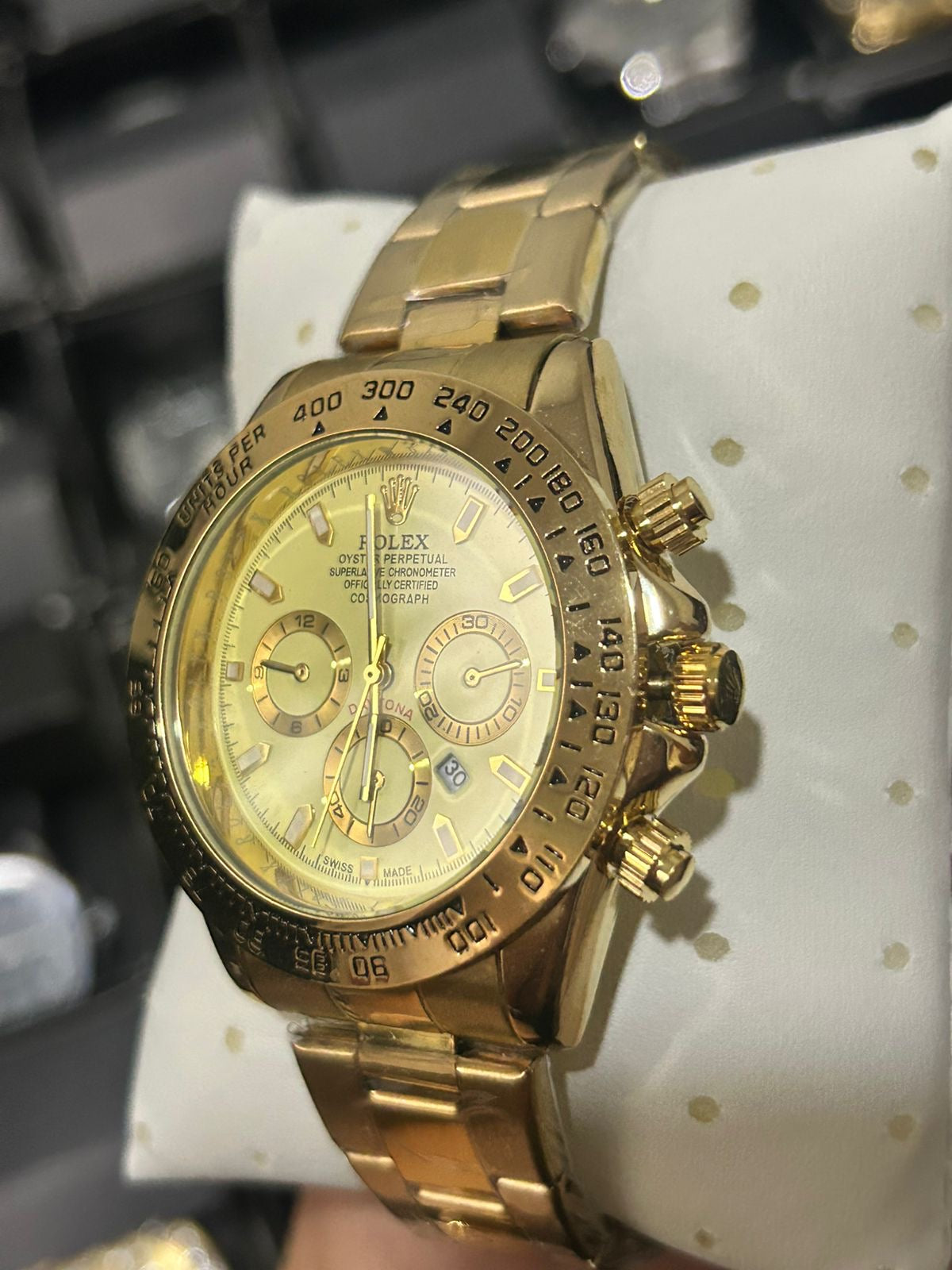 RX DYTN ACERO DORADO BISEL DORADO TABLERO DORADO