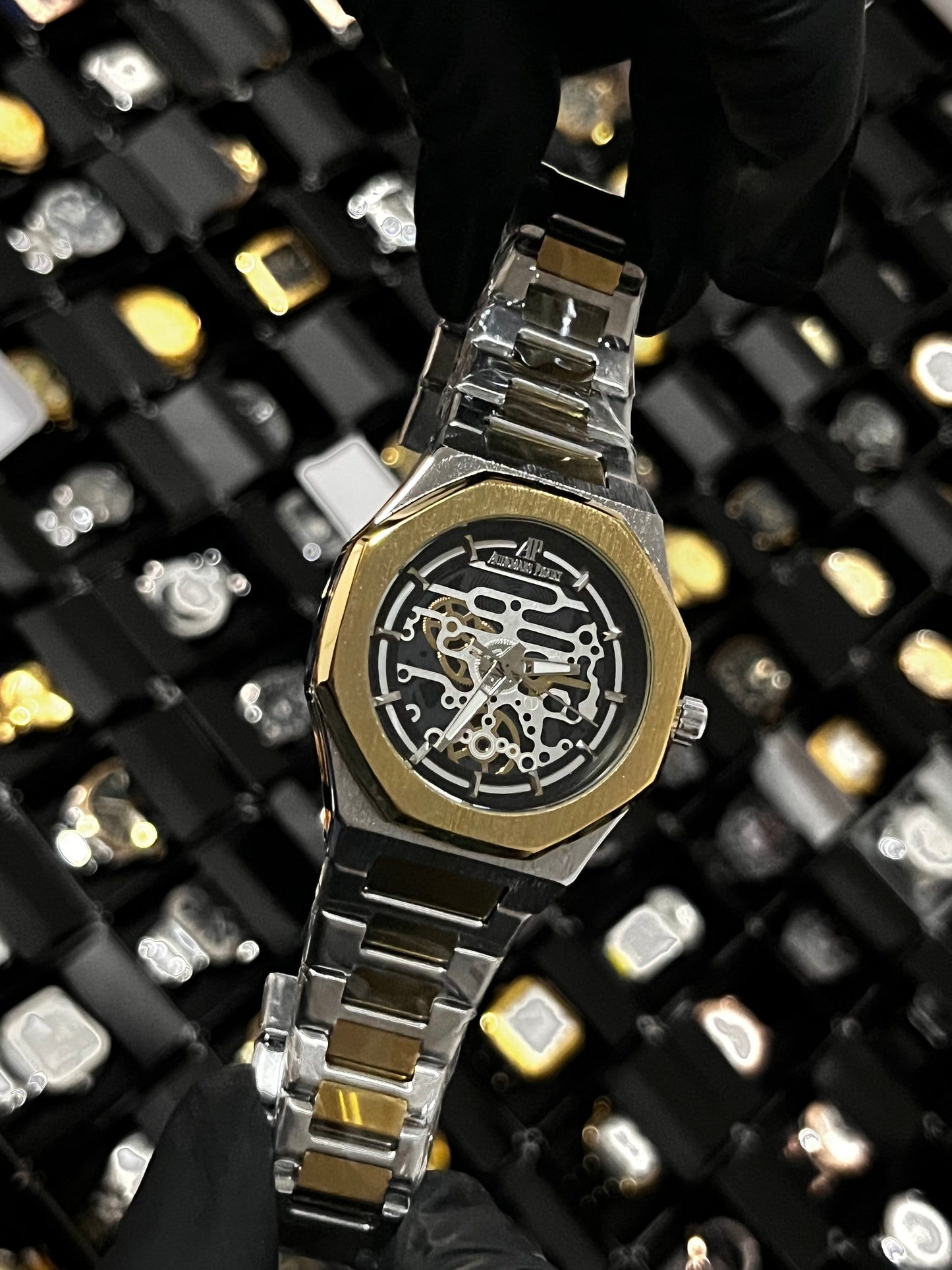 ADMR METÁLICO / BICOLOR FONDO NEGRO BLANCO