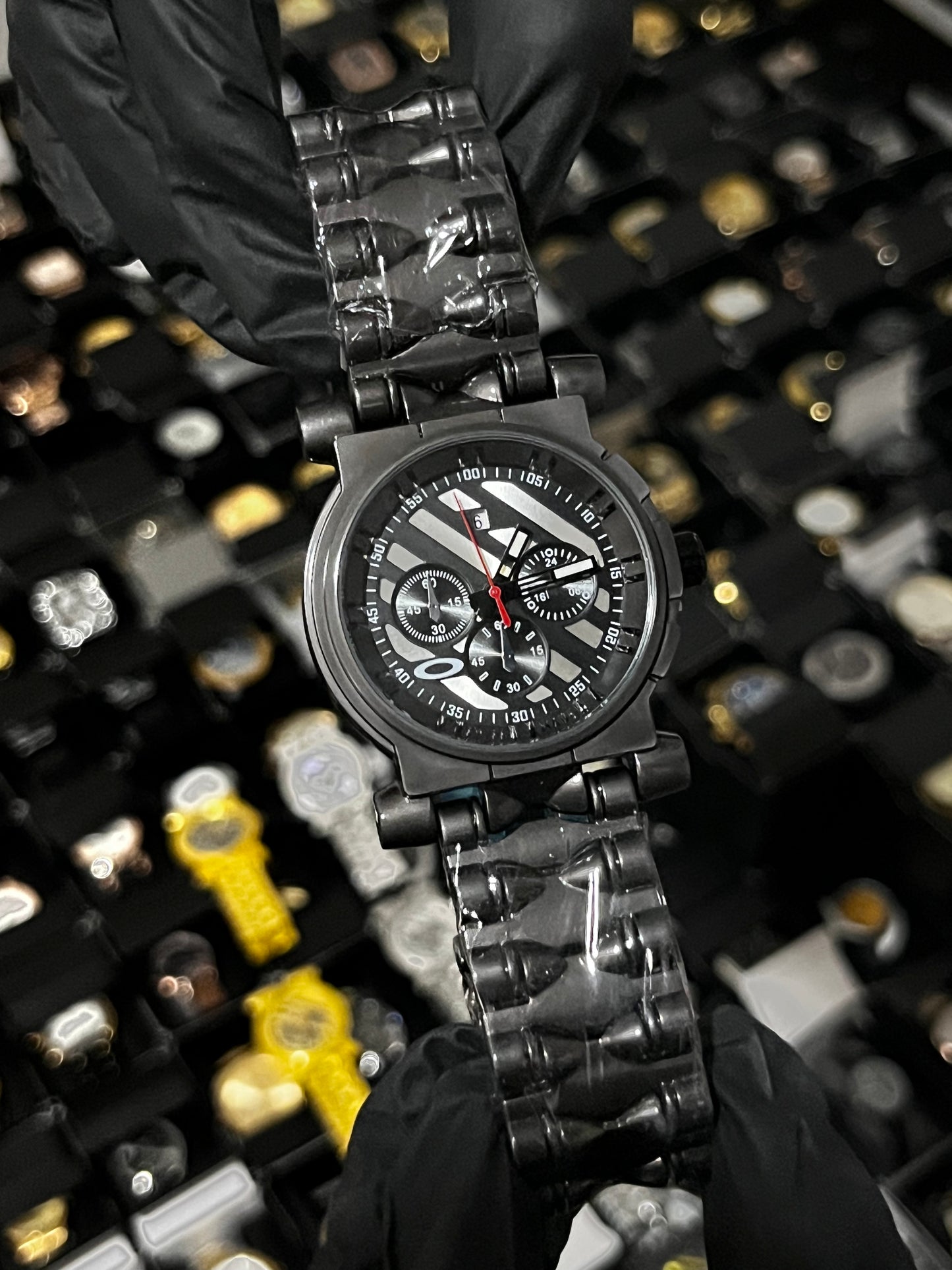 OAK ACERO/NEGRO TABLERO/NEGRO/BLANCO/3 CRONOS BISEL/NEGRO