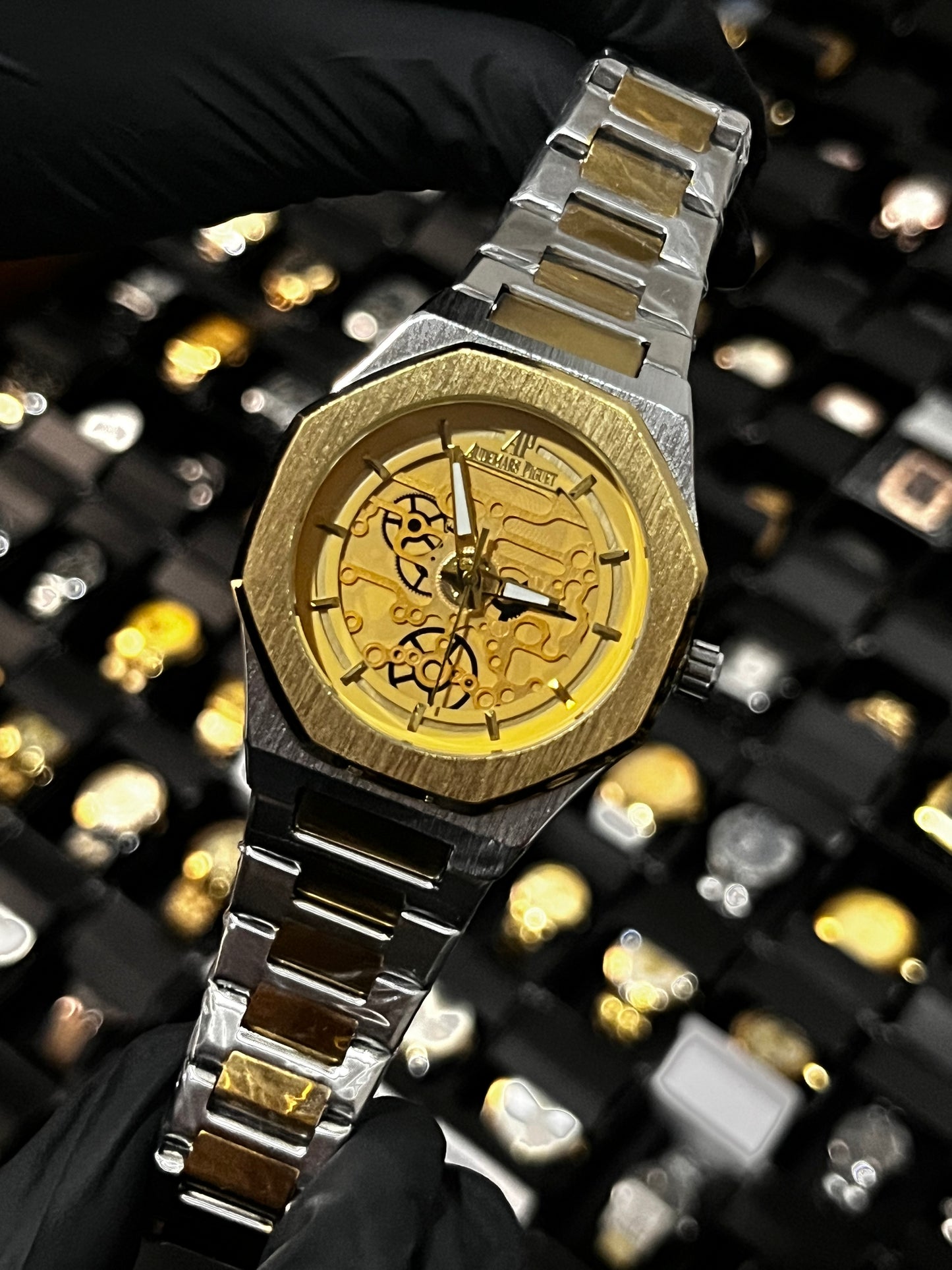 ADMR METÁLICO / BICOLOR / FONDO DORADO