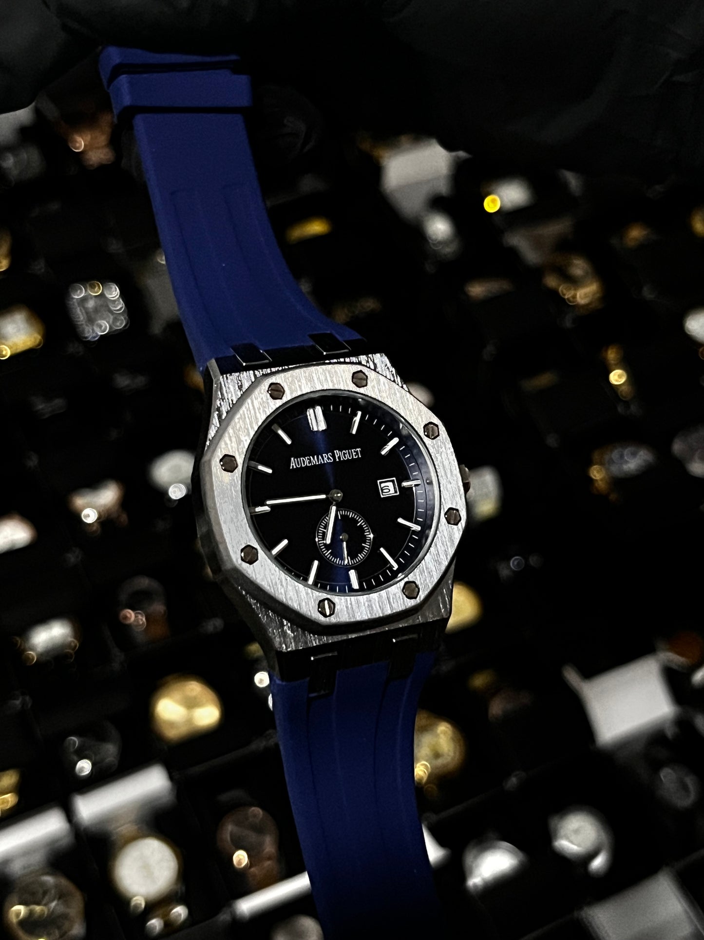 ADMR GOMA/AZUL TABLERO/AZUL BISEL/PLATEADO