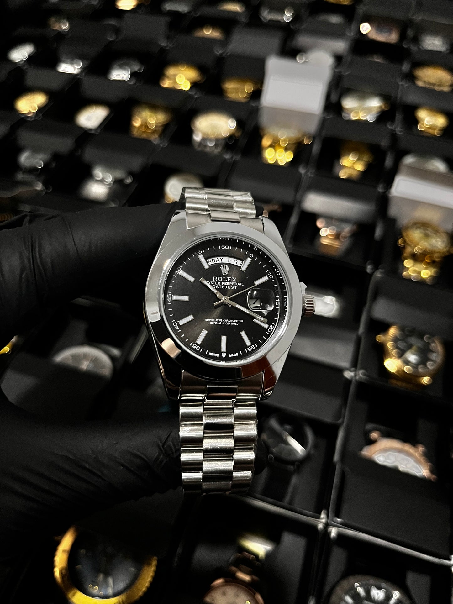 RX DTJST DD / PLATEADO FONDO NEGRO