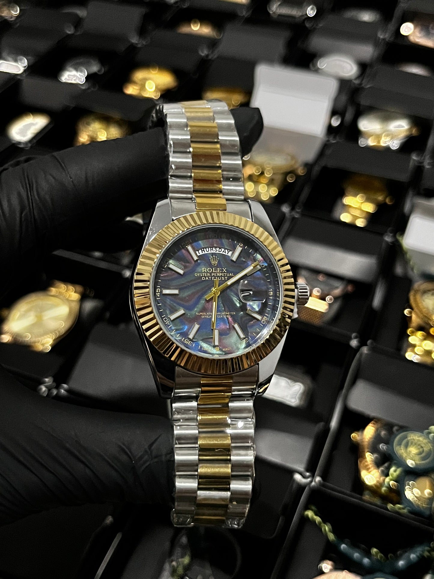 RX DTJST DD / BISEL RELIEVE / BICOLOR FONDO ARCOIRIS