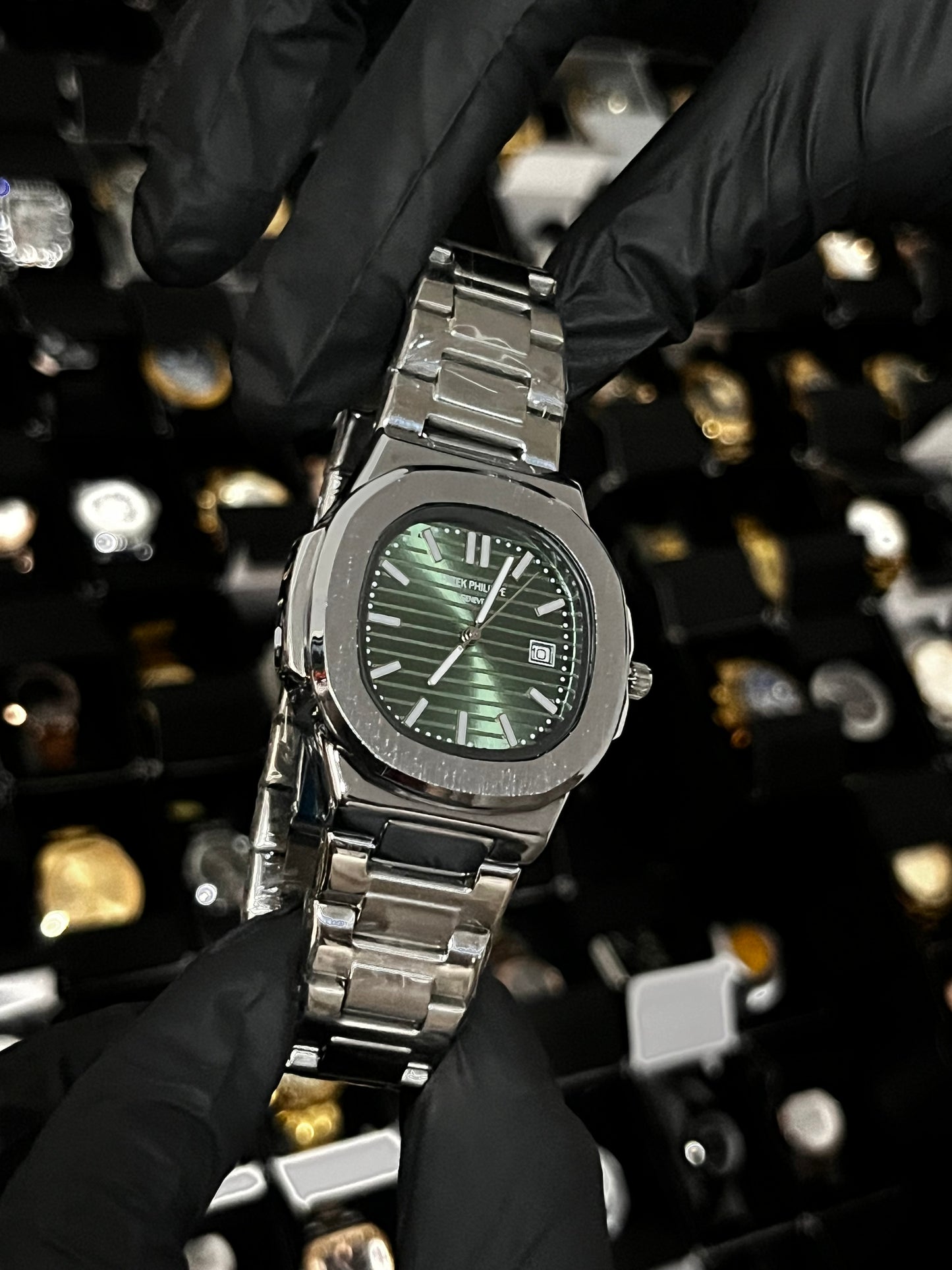 PTK METAL / CABALLERO / PLATEADO / FONDO VERDE