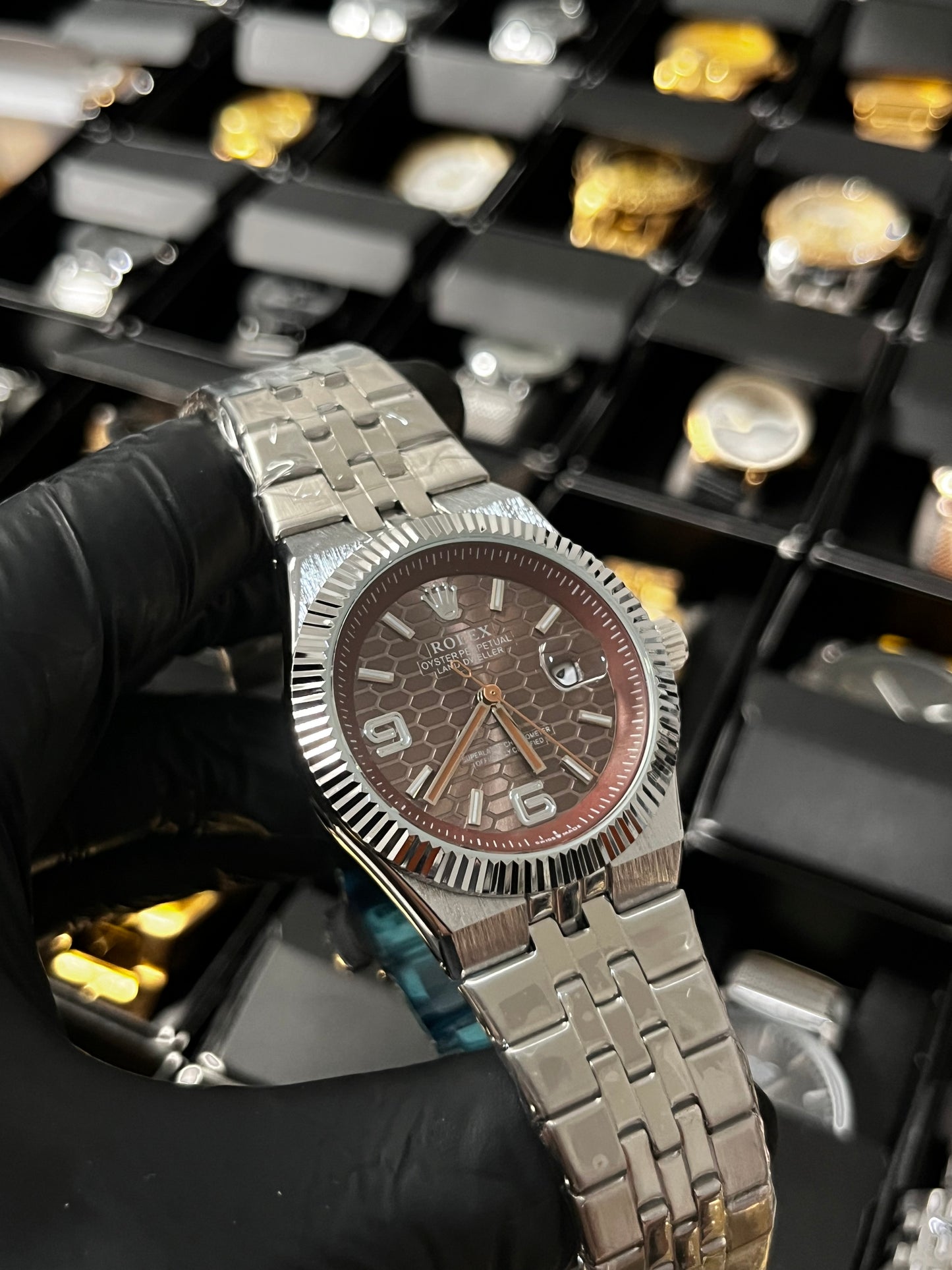 RX LANDWR 963 / PLATEADO FONDO CAFE