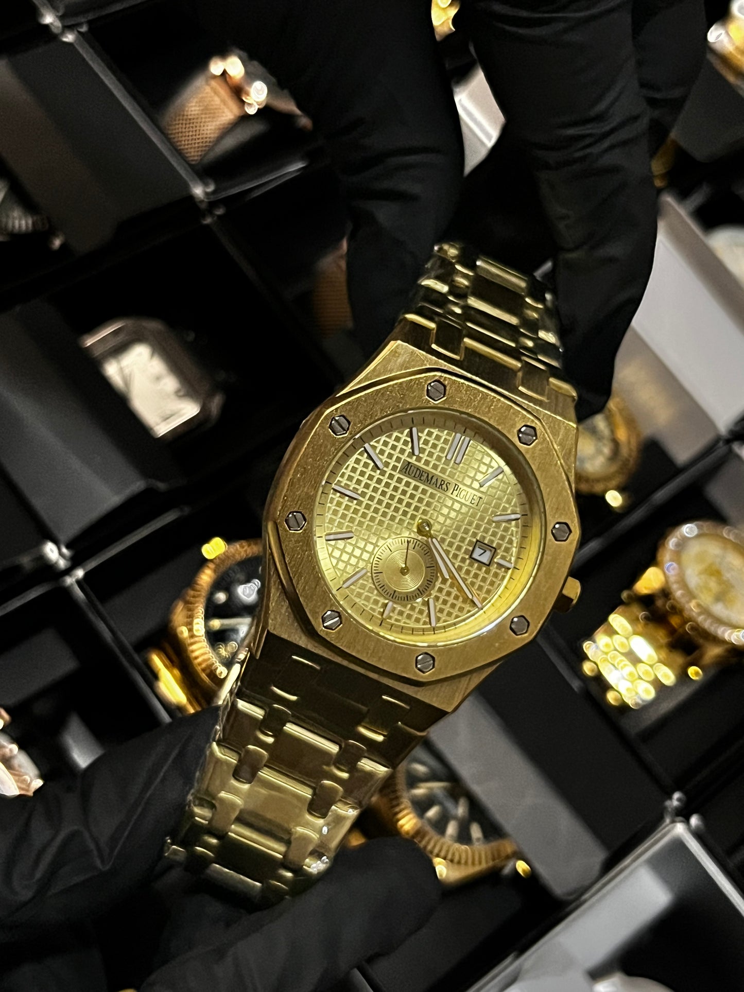 ADMR METÁLICO / CRONO SEGUNDERO / DORADO COMPLETO