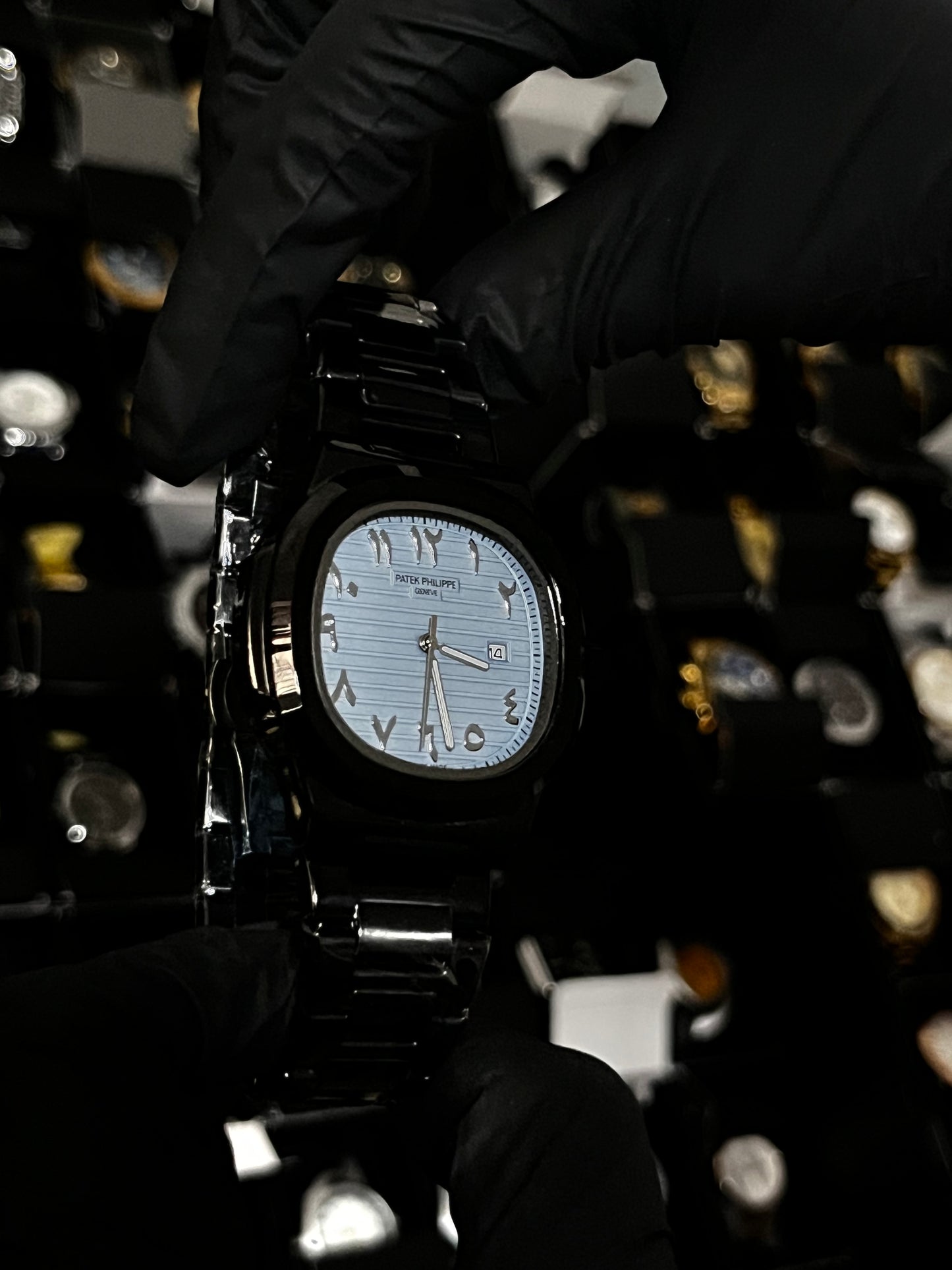 PTK METAL ARAB / CABALLERO / NEGRO FONDO AZUL CLARO