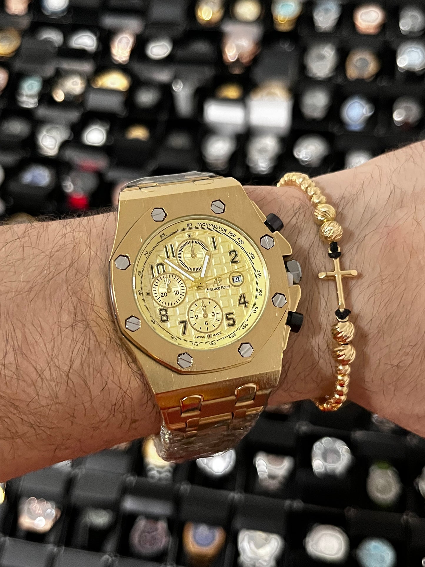 ADMR METÁLICO / 3 CRONO II / DORADO COMPLETO