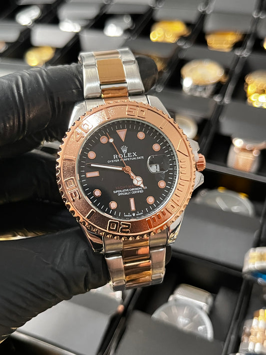 RX YM / BICOLOR ORO ROSA FONDO NEGRO