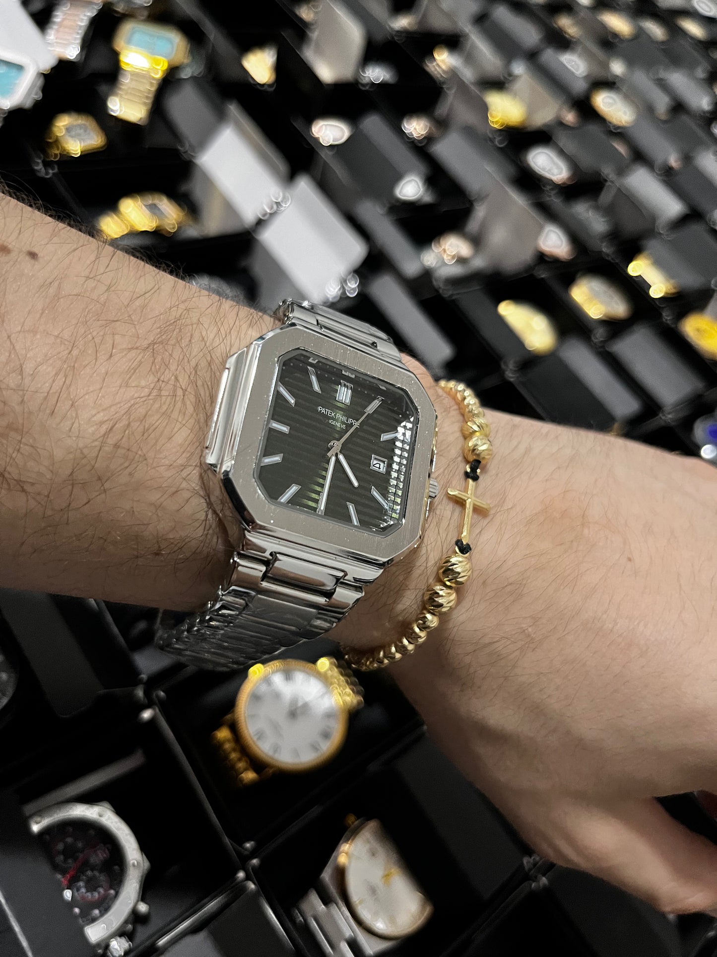 PTK ACERO/PLATEADO TABLERO NEGRO BISEL PLATEADO