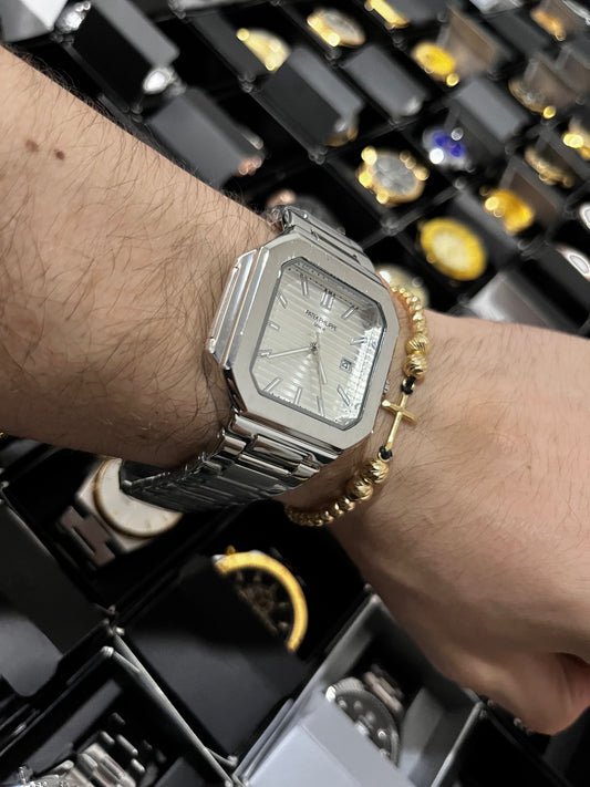 PTK ACERO/PLATEADO TABLERO BLANCO BISEL PLATEADO