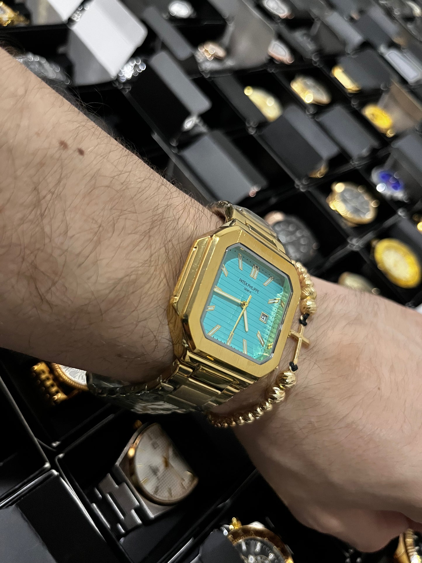 PTK ACERO/DORADO TABLERO AZUL CLARO BISEL DORADO