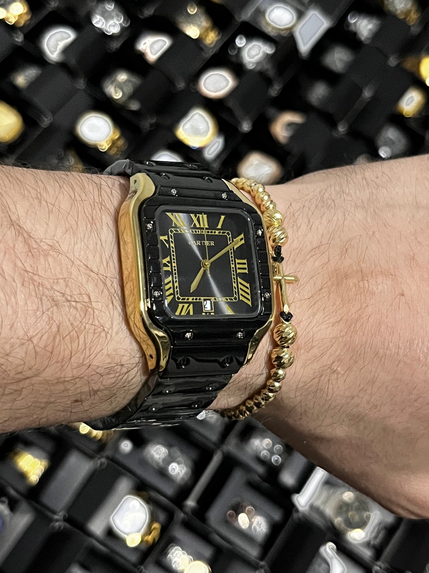 CRTR ACERO/NEGRO TABLERO/NEGRO/DORADO BISEL/NEGRO/DORADO