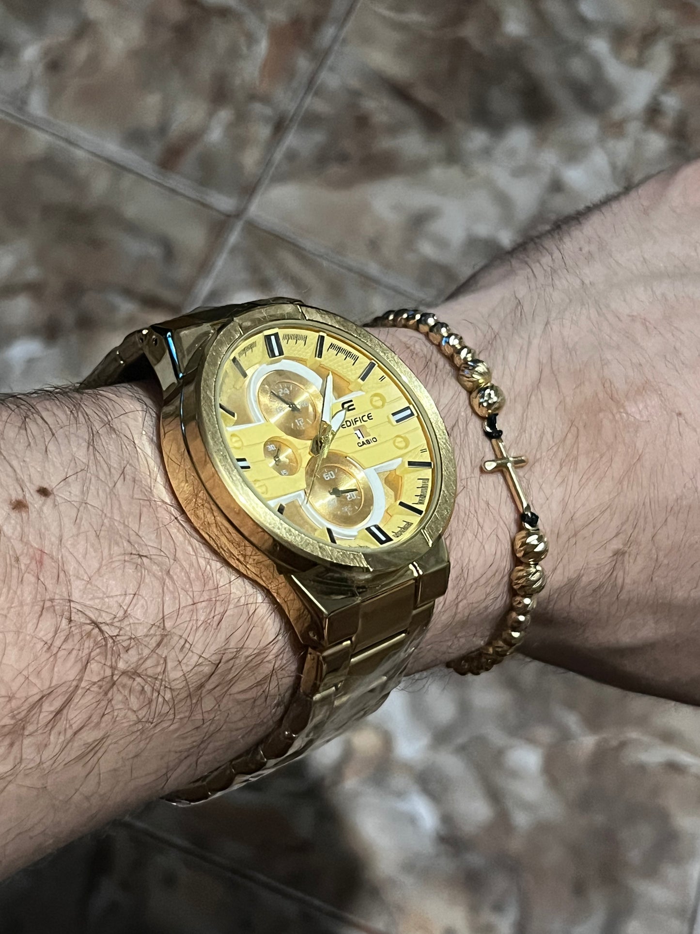 CSO EDIFICE ACERO/DORADO TABLERO/AMARILLO/CRONOS/DORADO BISEL/DORADO