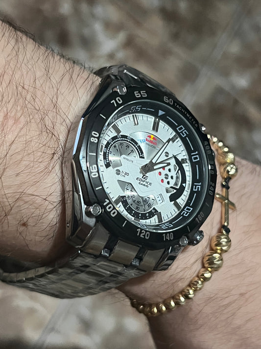 CSO EDIFICE ACERO/PLATEADO TABLERO/BLANCO/CRONOS/PLATEADO BISEL/NEGRO