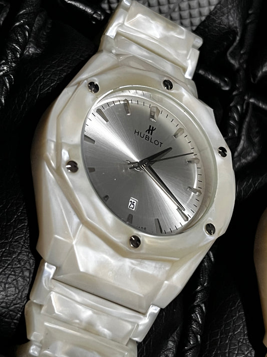 HBLT PASTA BLANCO TABLERO PLATEADO