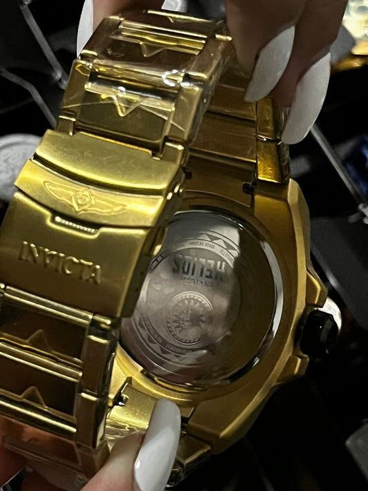 INVIC  ACERO/DORADO TABLERO/NEGRO BISEL/DORADO